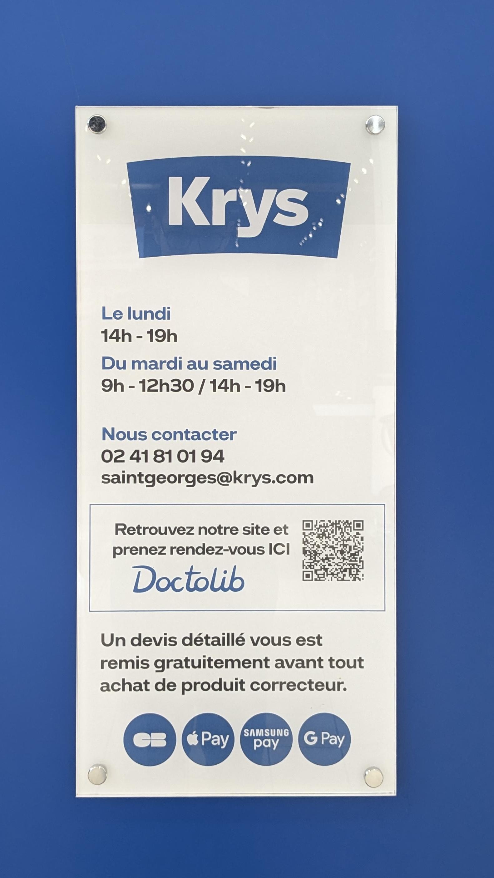 Opticien Saint Georges sur Loire - Krys