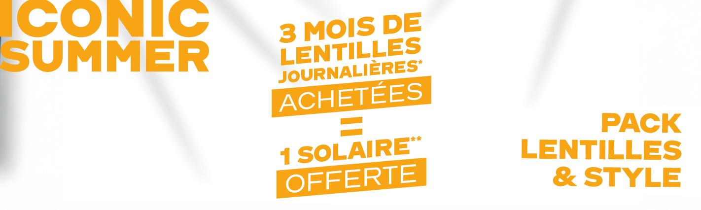 Iconic summer Pack lentilles & styles