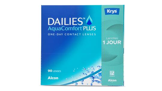 Lentilles de contact Dailies AquaComfort Plus x Krys Boîte de 90