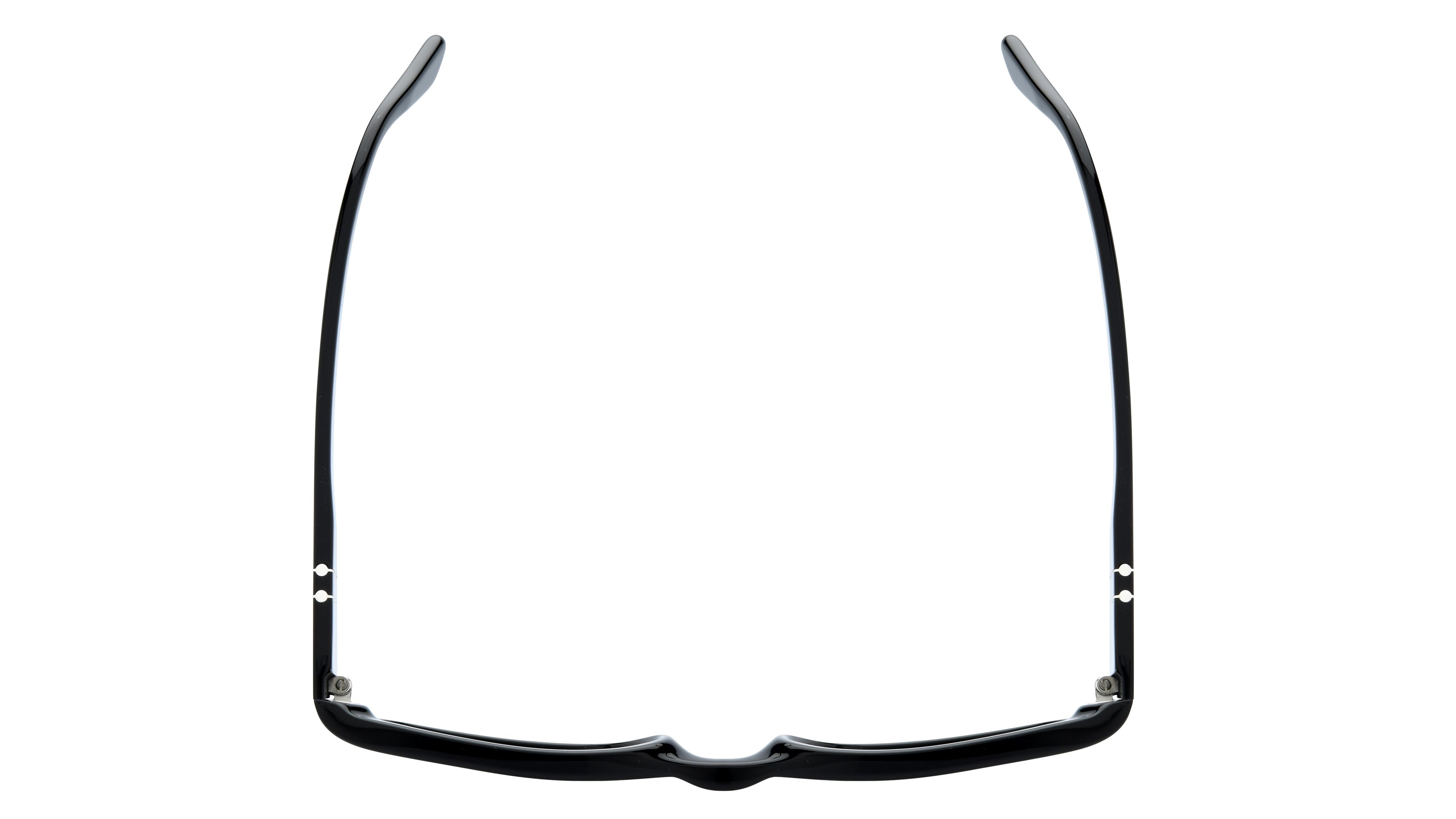 Lunettes de soleil Persol Mixte Noir Rectangle PO3347S Dessus