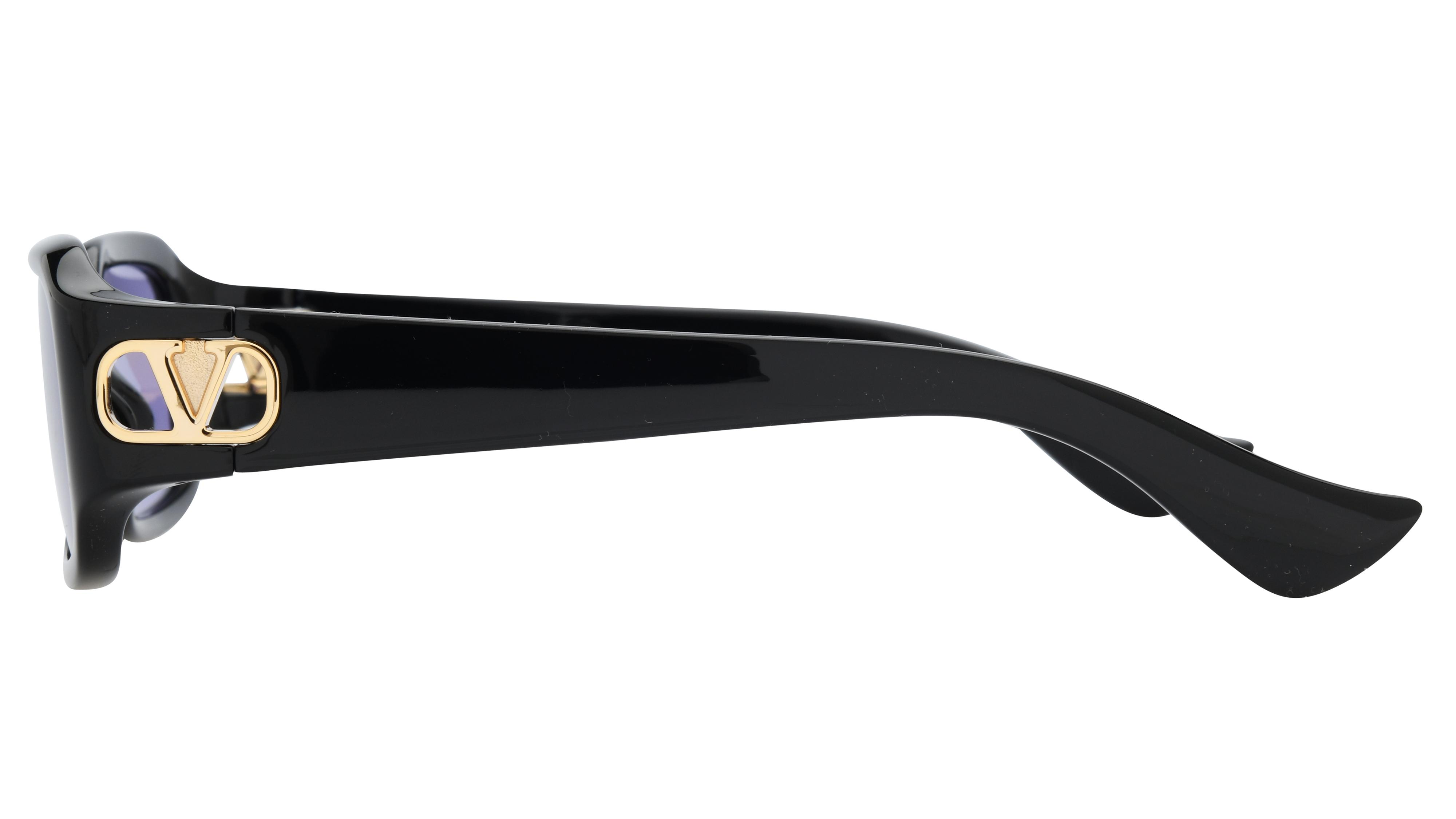 Lunettes de soleil Valentino Femme Noir Rectangle Vg0016S Gauche