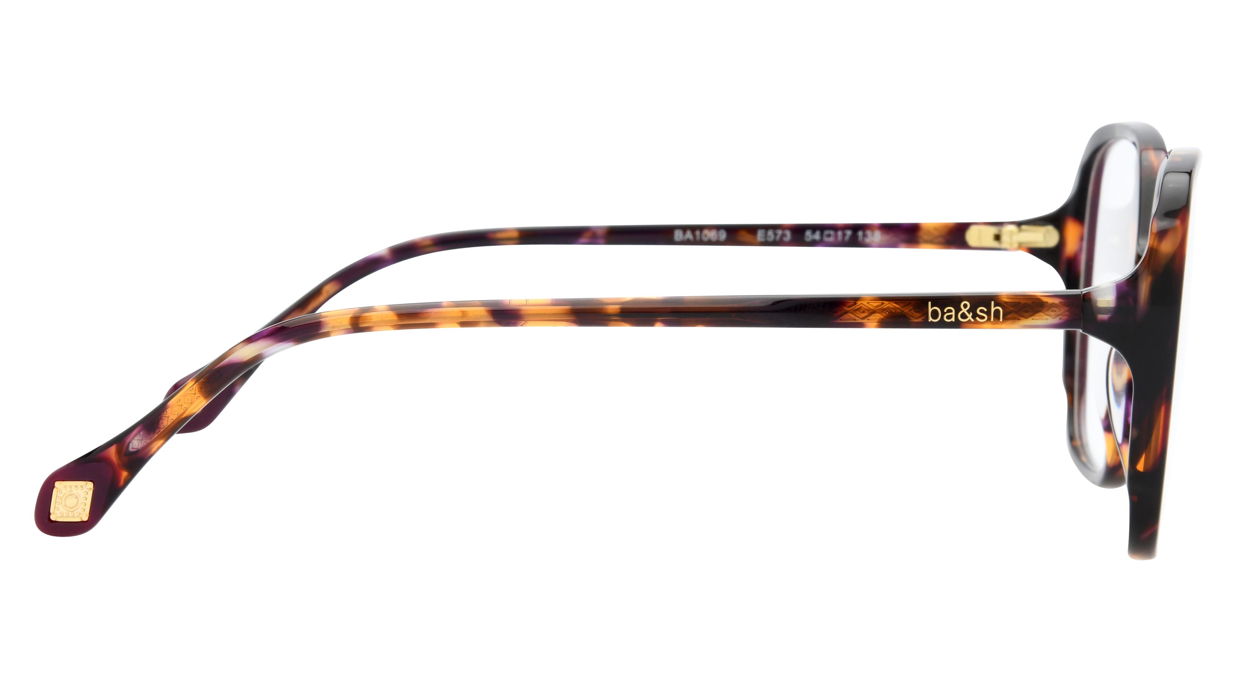 Lunettes de vue ba&sh BA1069 E573 Ecaille Fonce B Papillon Krys