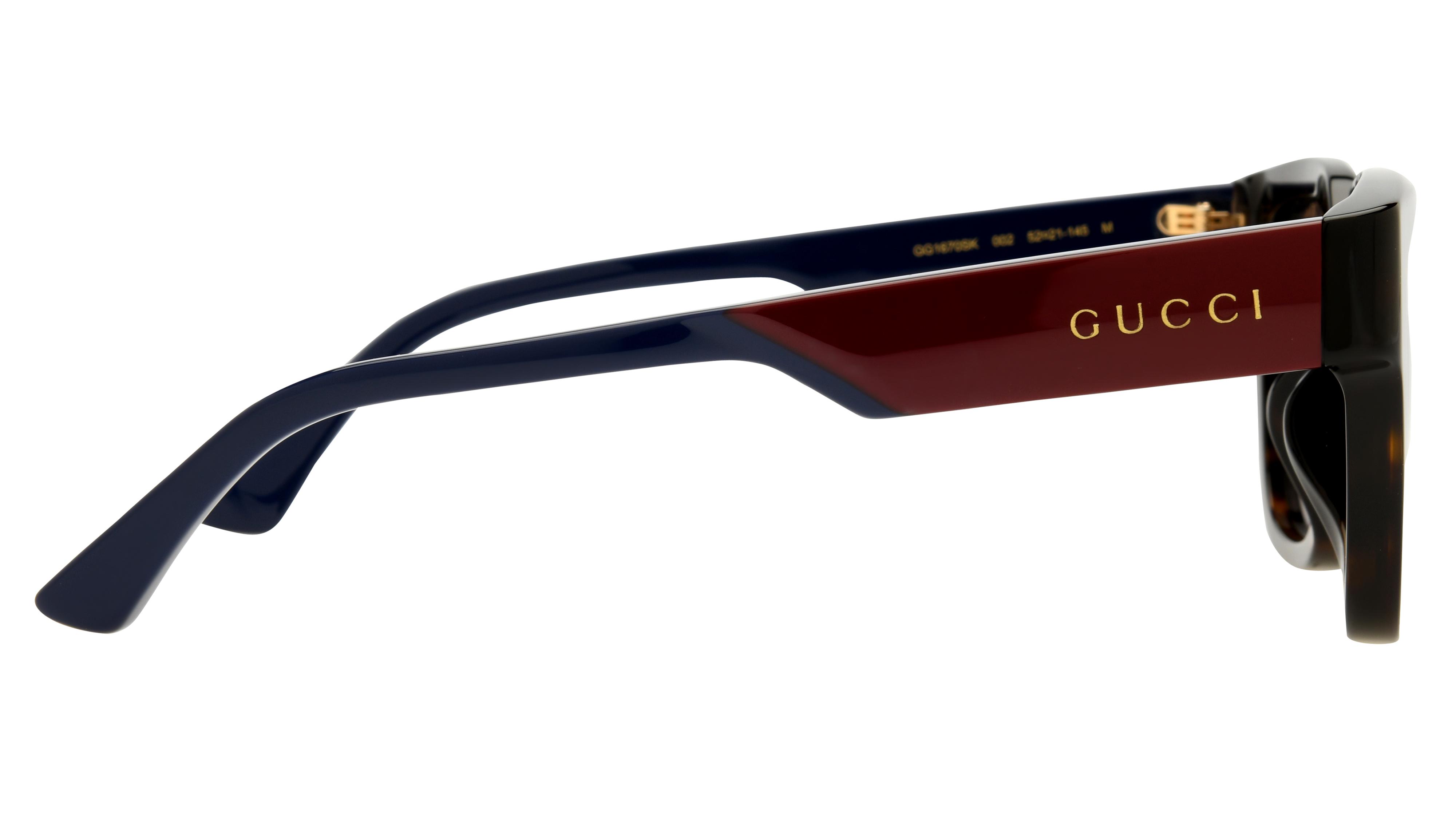Lunettes de soleil Gucci Homme Écaille Carré GG1670SK Droite
