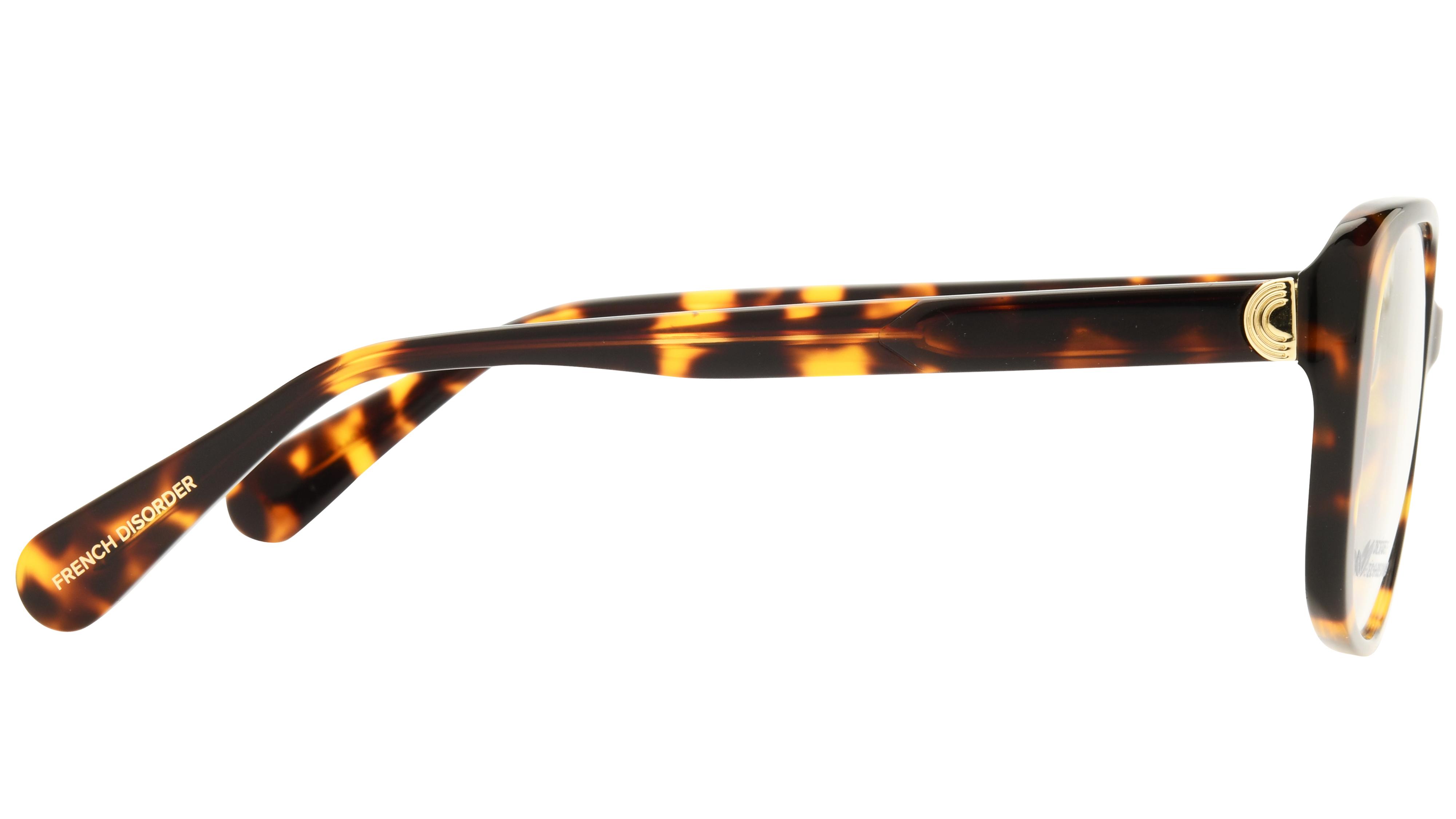 Lunettes de vue French Disorder Femme Écaille Carré Fd2502 Droite
