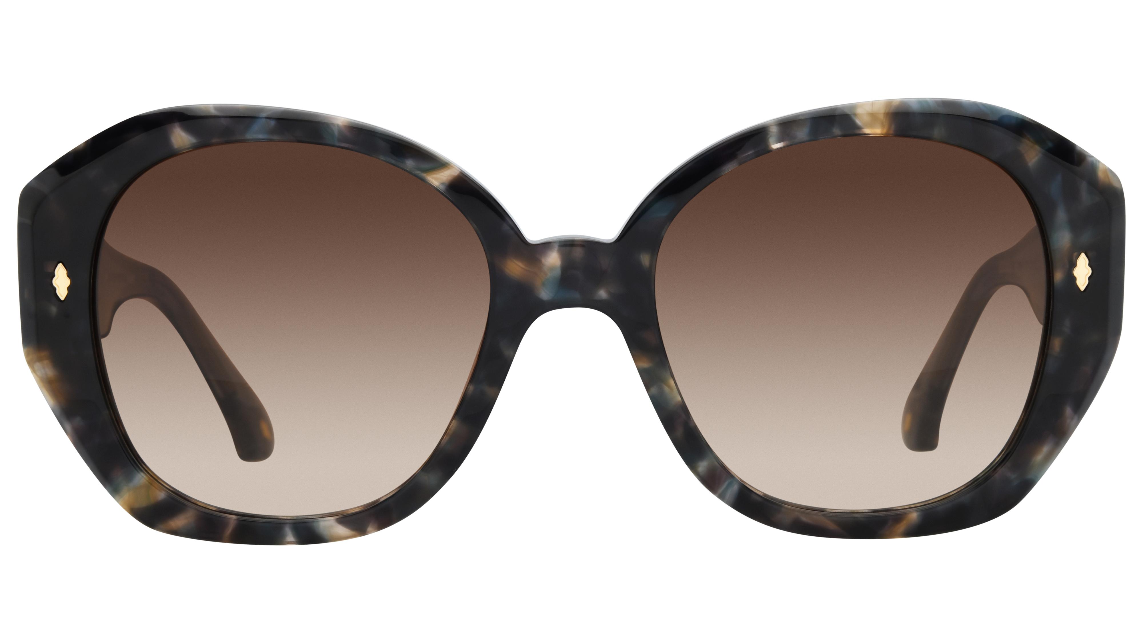 Lunettes de soleil ba&sh Femme Bleu Carré lenita02 Face