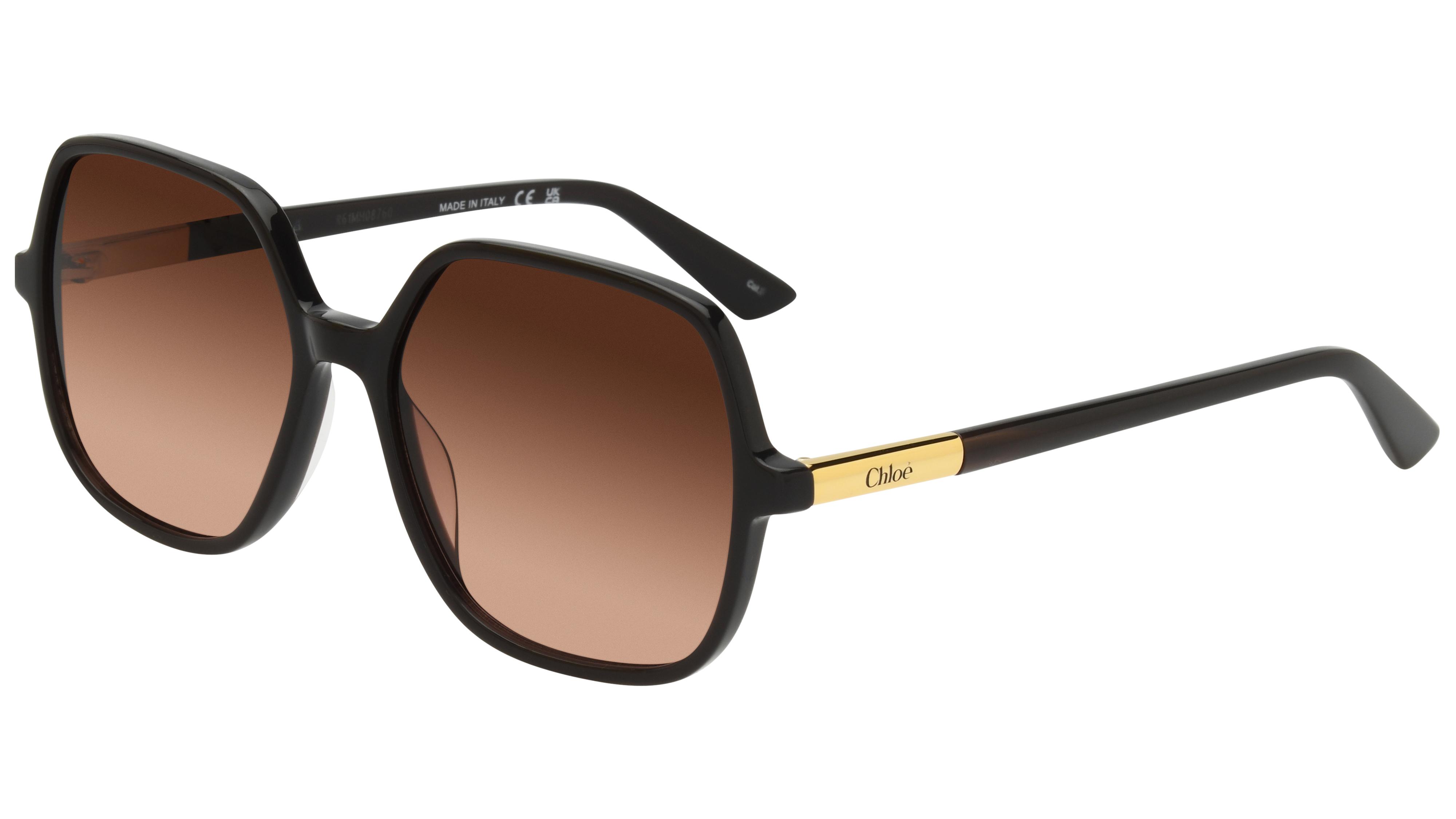 Lunettes de soleil Chloé Femme Gris Carré ch0362s Trois-Quart