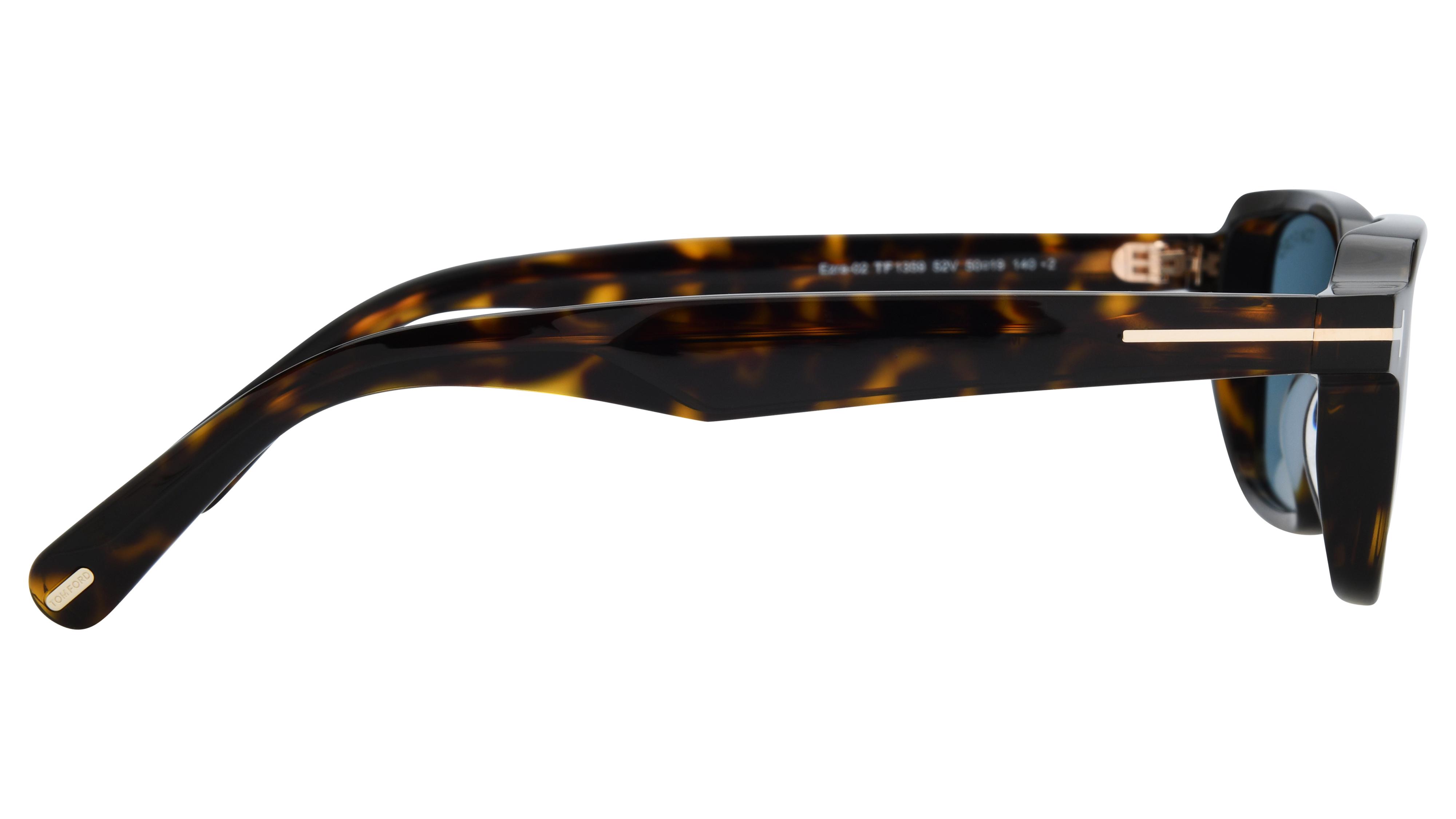 Lunettes de soleil Tom Ford Homme Écaille Carré ft1359 Droite