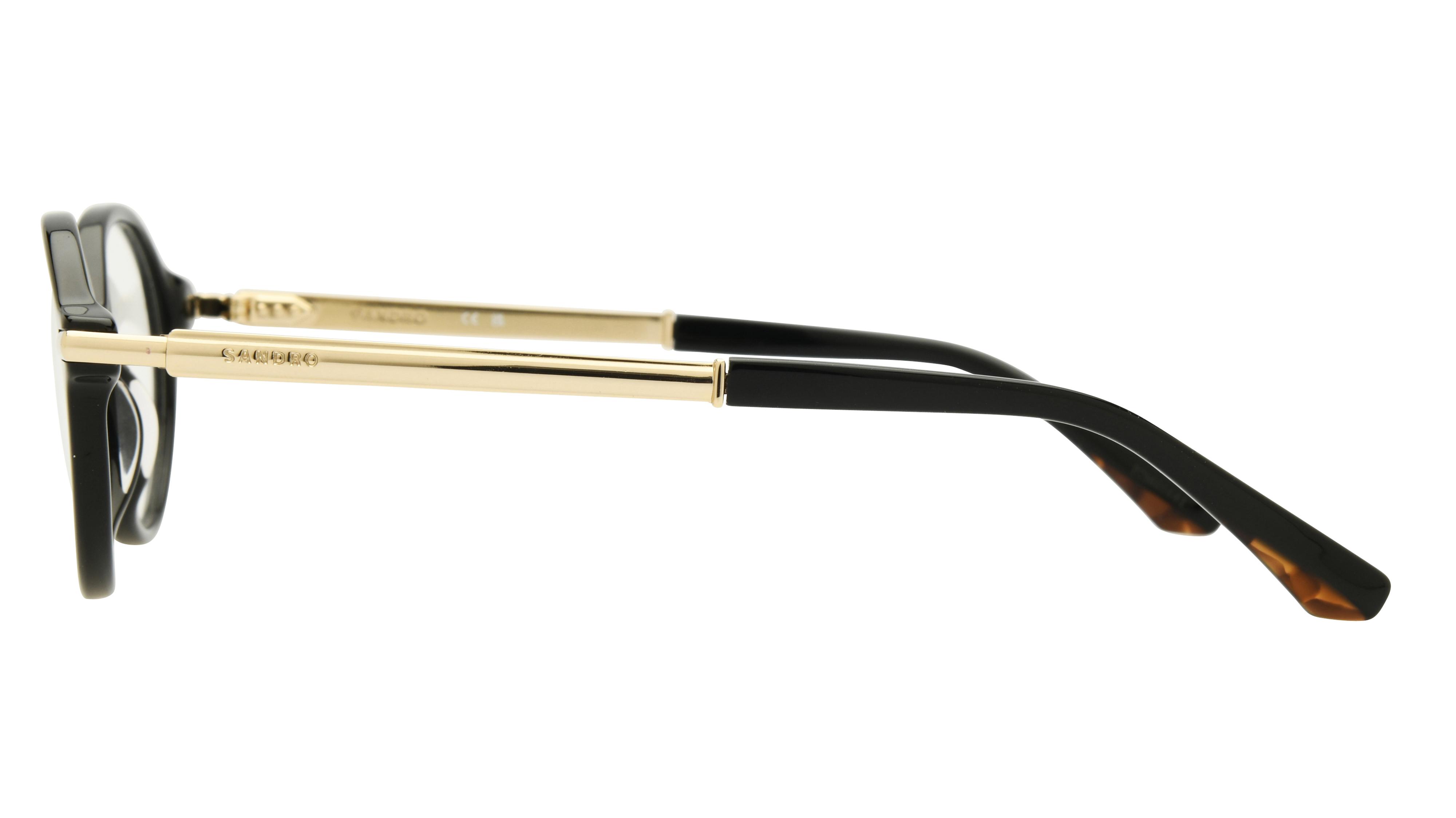 Lunettes de vue Sandro Femme Noir Ovale sd2064 Gauche