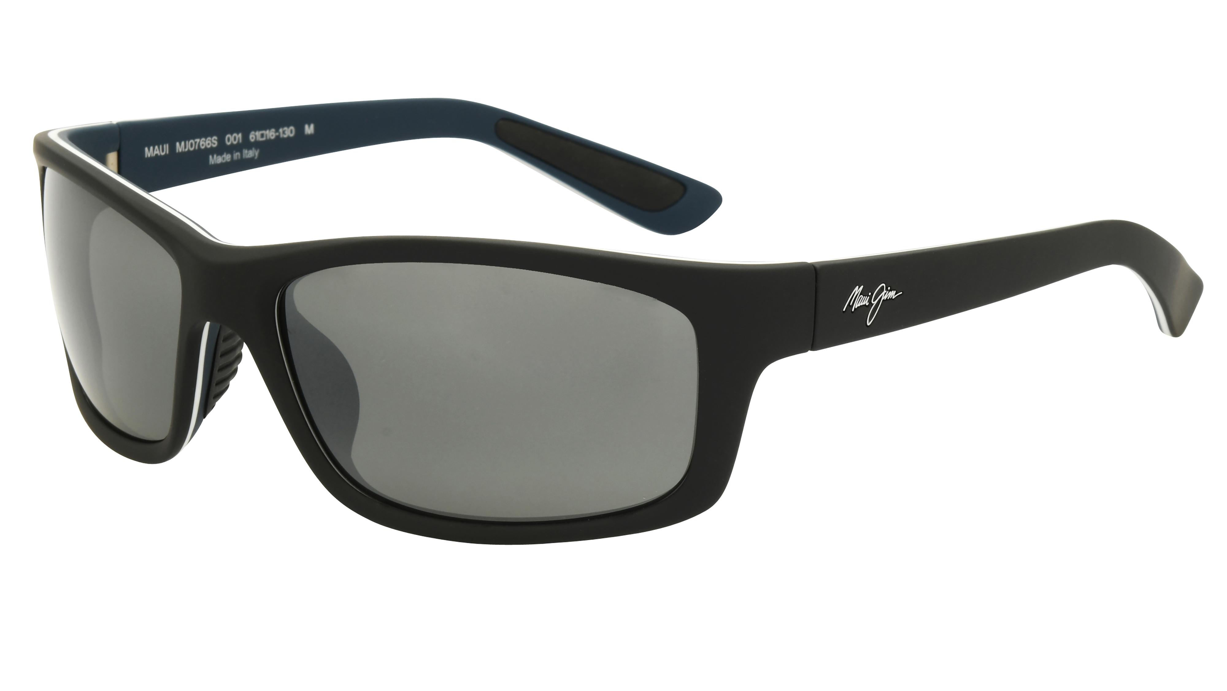 Lunettes de soleil  Mixte Noir Rectangle mj0766s Trois-Quart