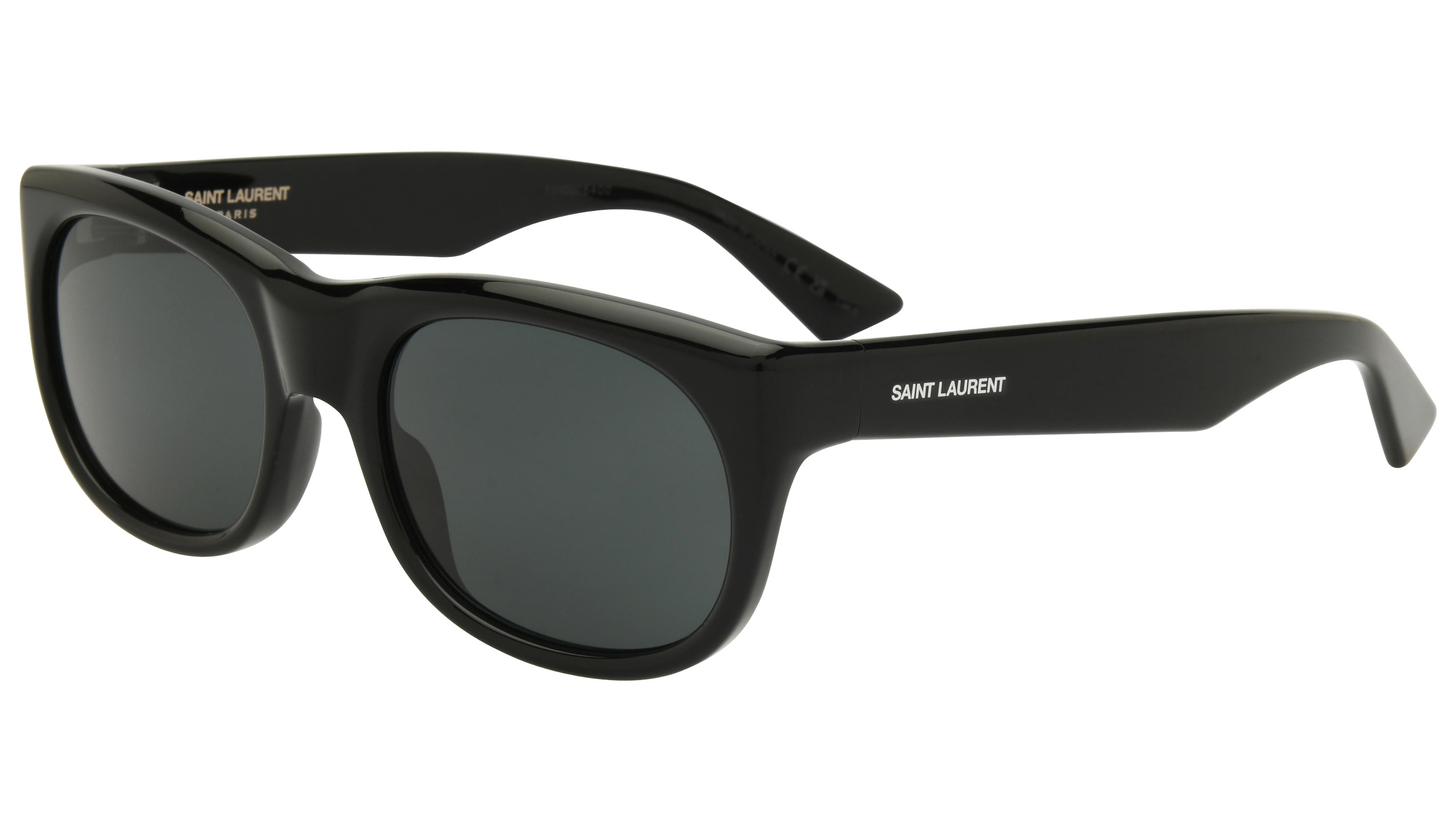 Lunettes de soleil Saint Laurent Femme Noir Rectangle Sl815Romy Trois-Quart