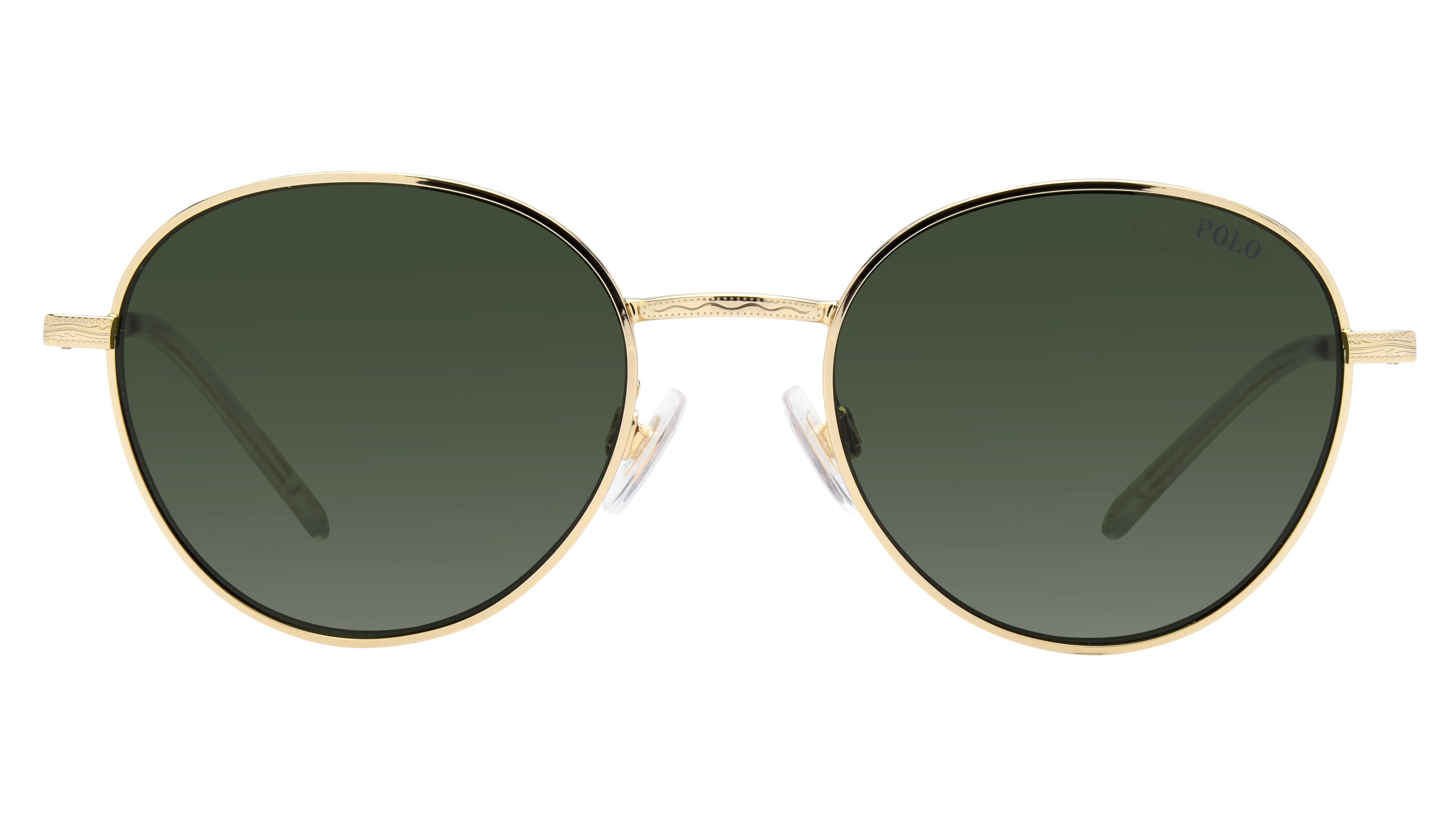 Lunettes de soleil Polo Ralph Lauren Homme Or Ronde PH3144 Face