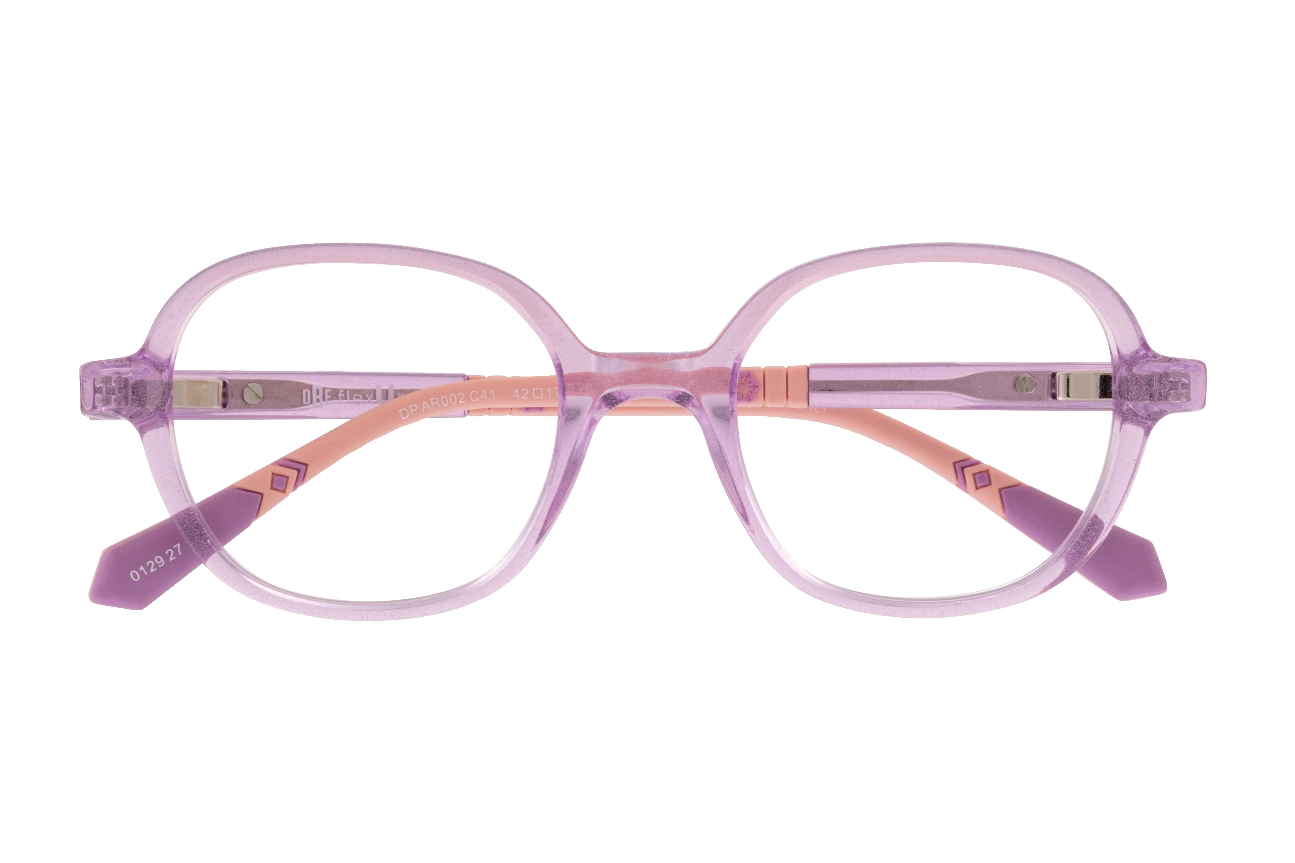 Lunettes de vue Disney Princesses  Violet Carré DPAR002C41 Face