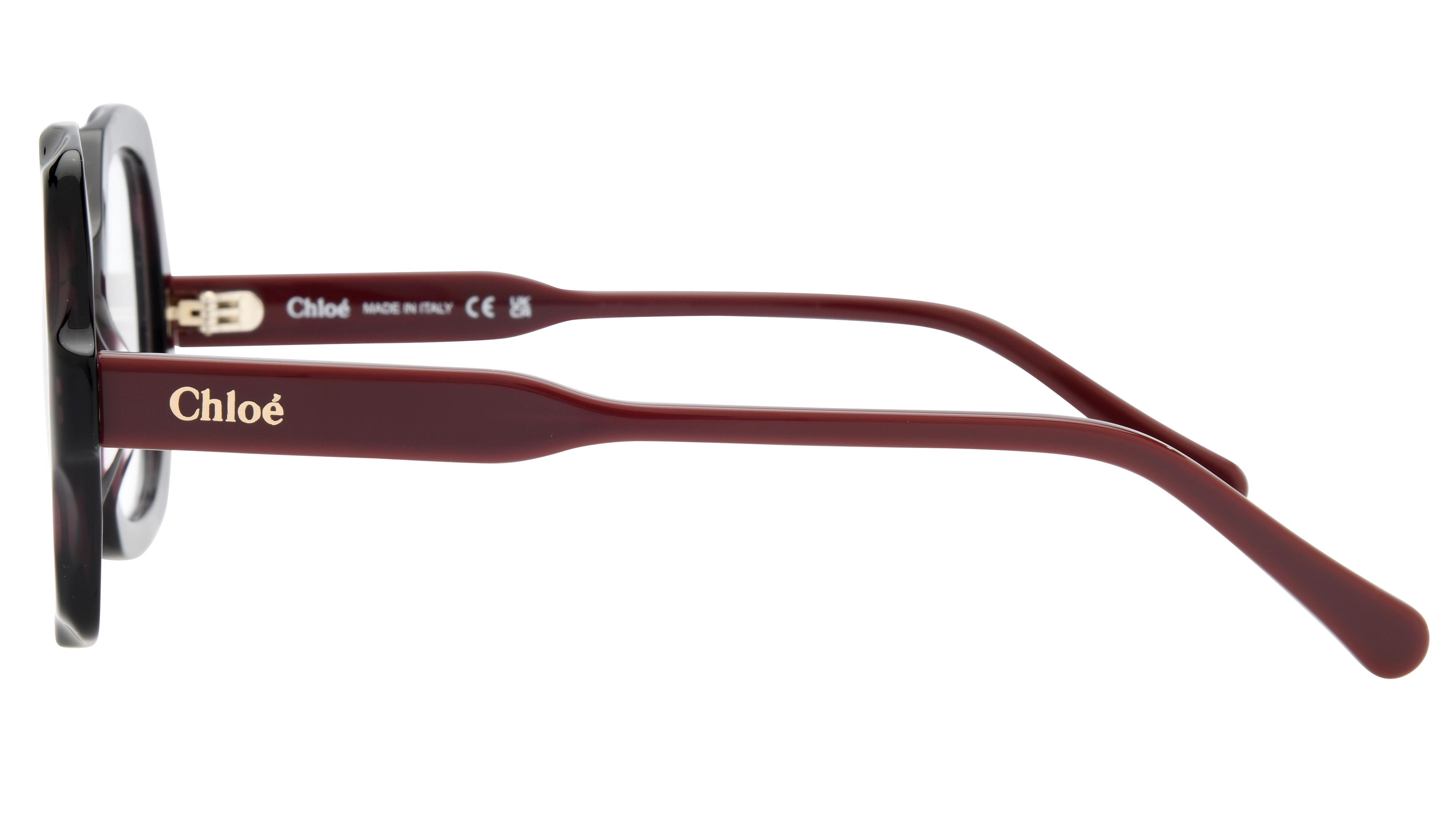 Lunettes de vue Chloé Femme Rouge Carré Ch0228O Gauche