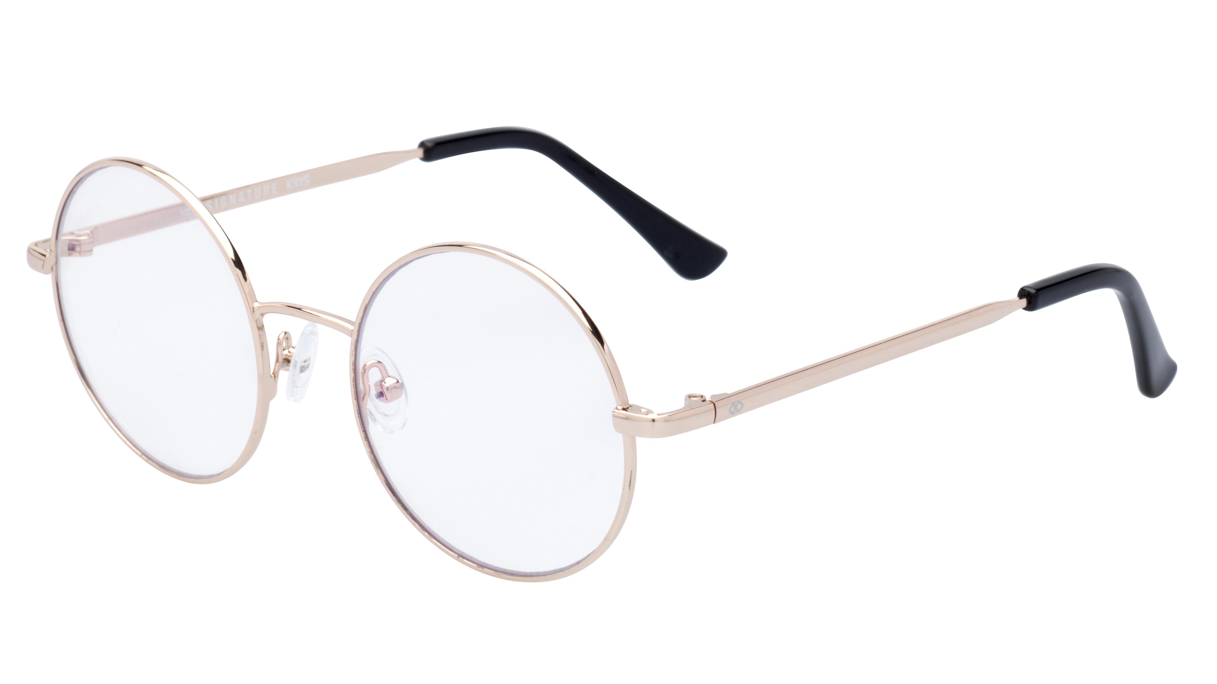 Lunettes de vue Signature Krys Skpap E2205 212 Or Brillant Ronde Krys