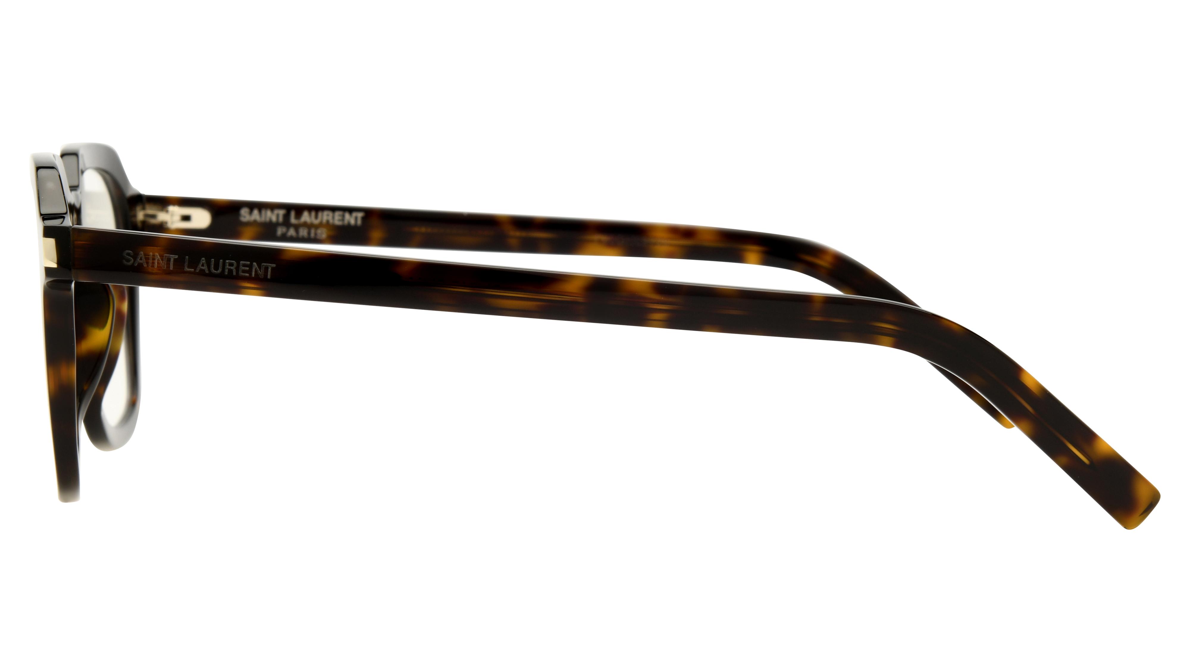 Lunettes de vue Saint Laurent Mixte Écaille Rectangle SL Gauche