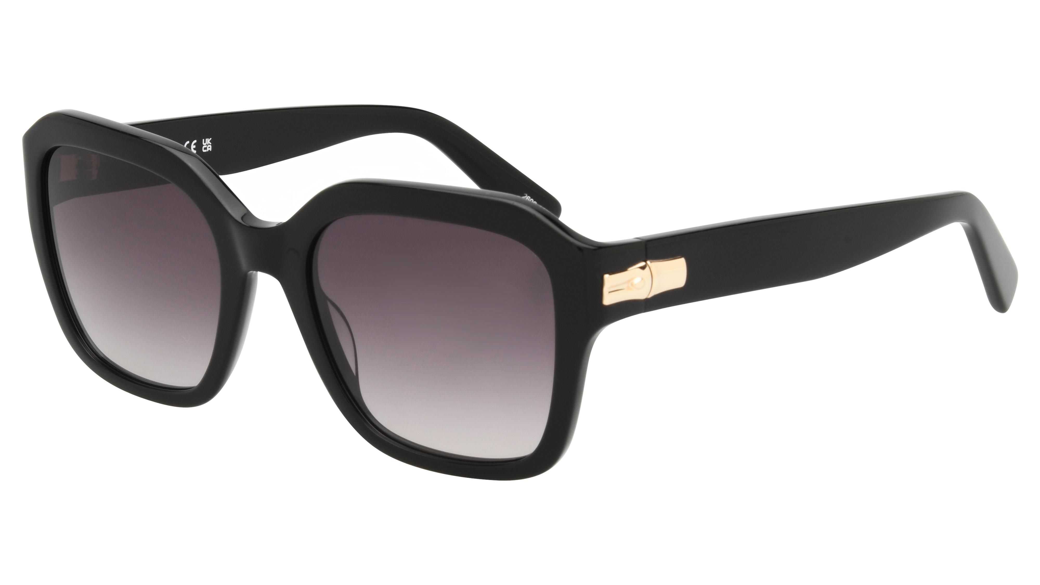 Lunettes de soleil Longchamp Femme Noir Rectangle Lo816S Trois-Quart