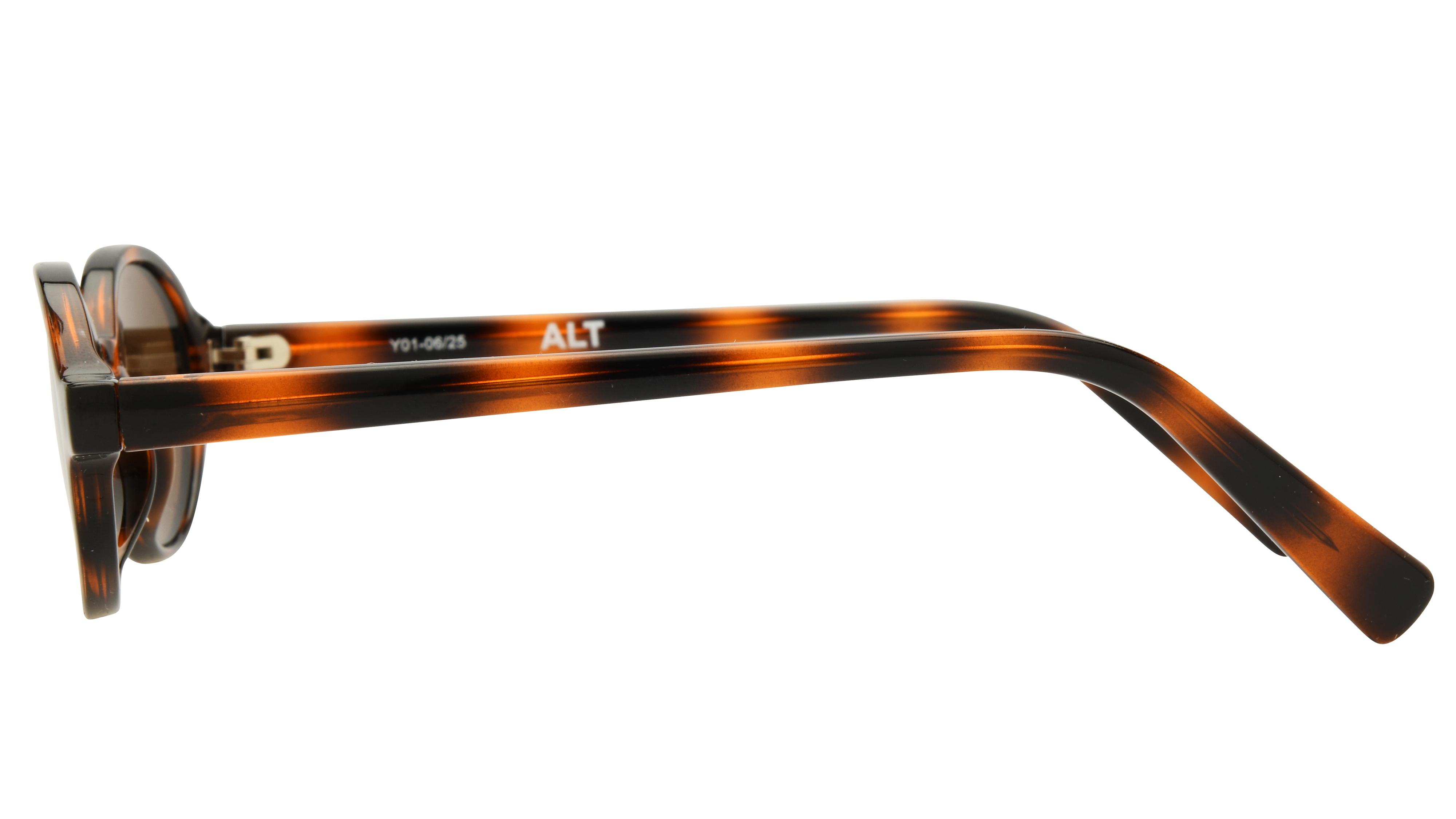 Lunettes de soleil Alternance Femme Écaille Ovale Alt26206 Gauche