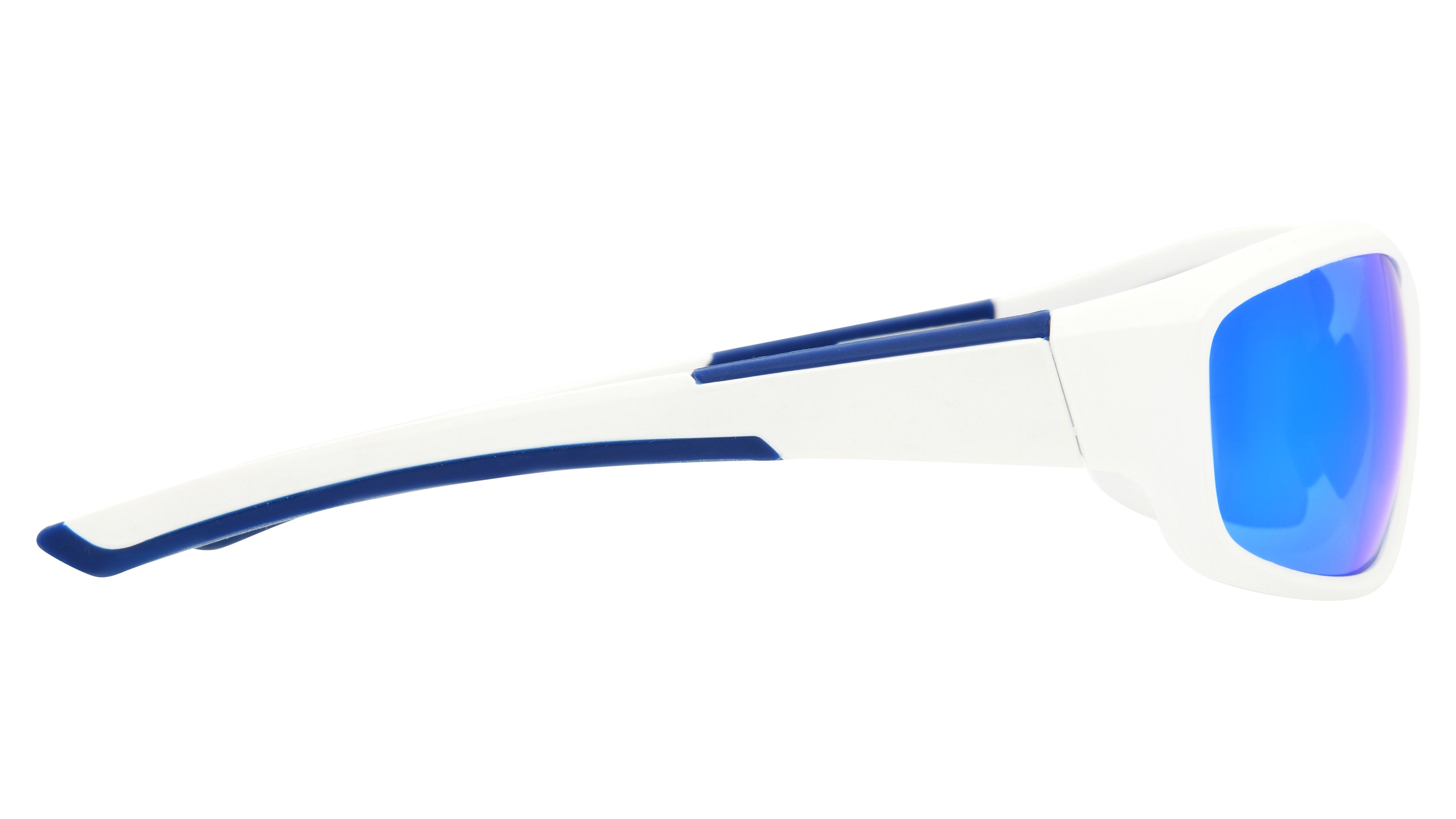 Lunettes de soleil Signature Krys Homme Blanc Rectangle Ske2515-B Droite