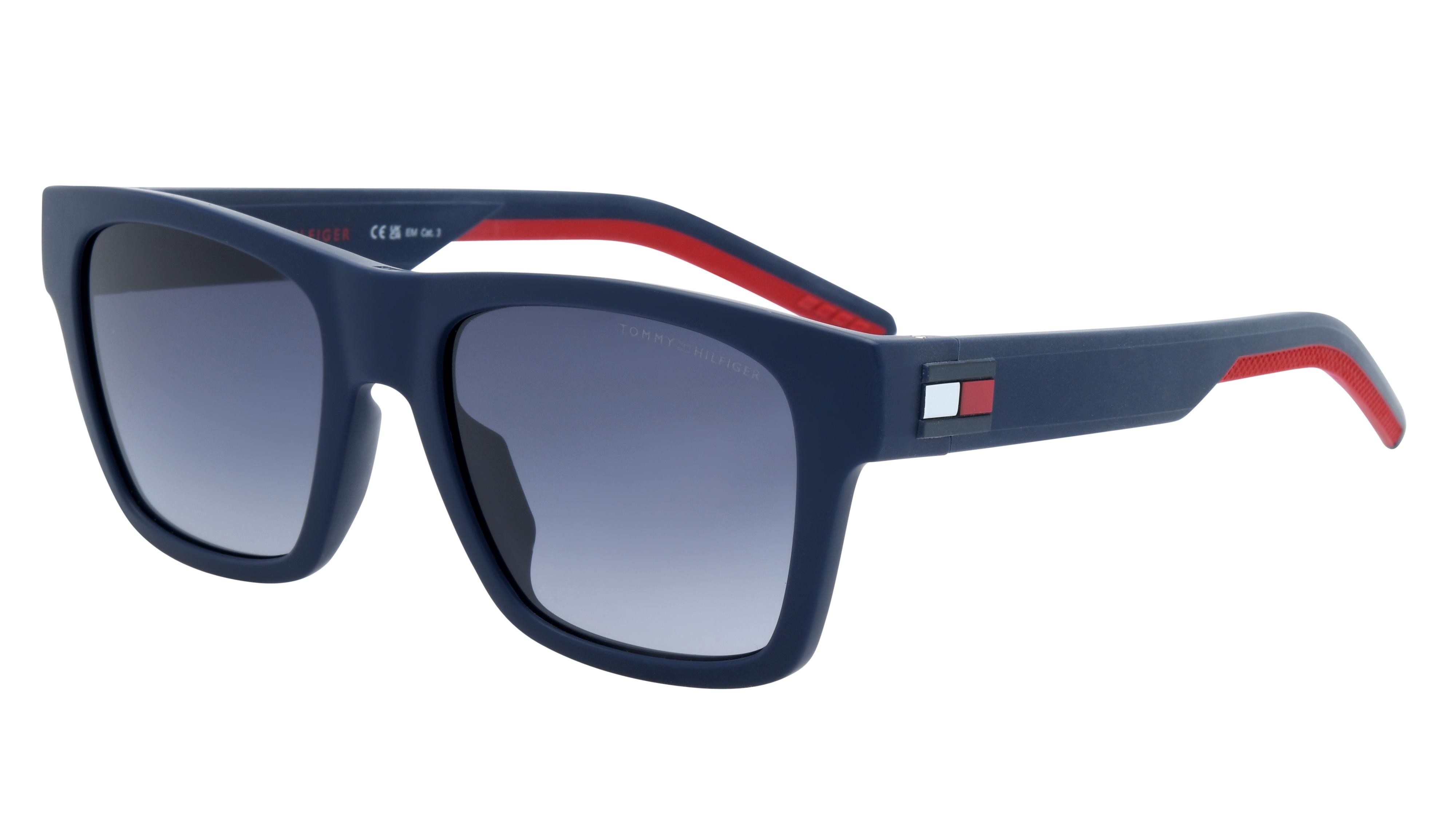 Lunettes de soleil Tommy Hilfiger Homme Bleu Rectangle Th1975/S Trois-Quart
