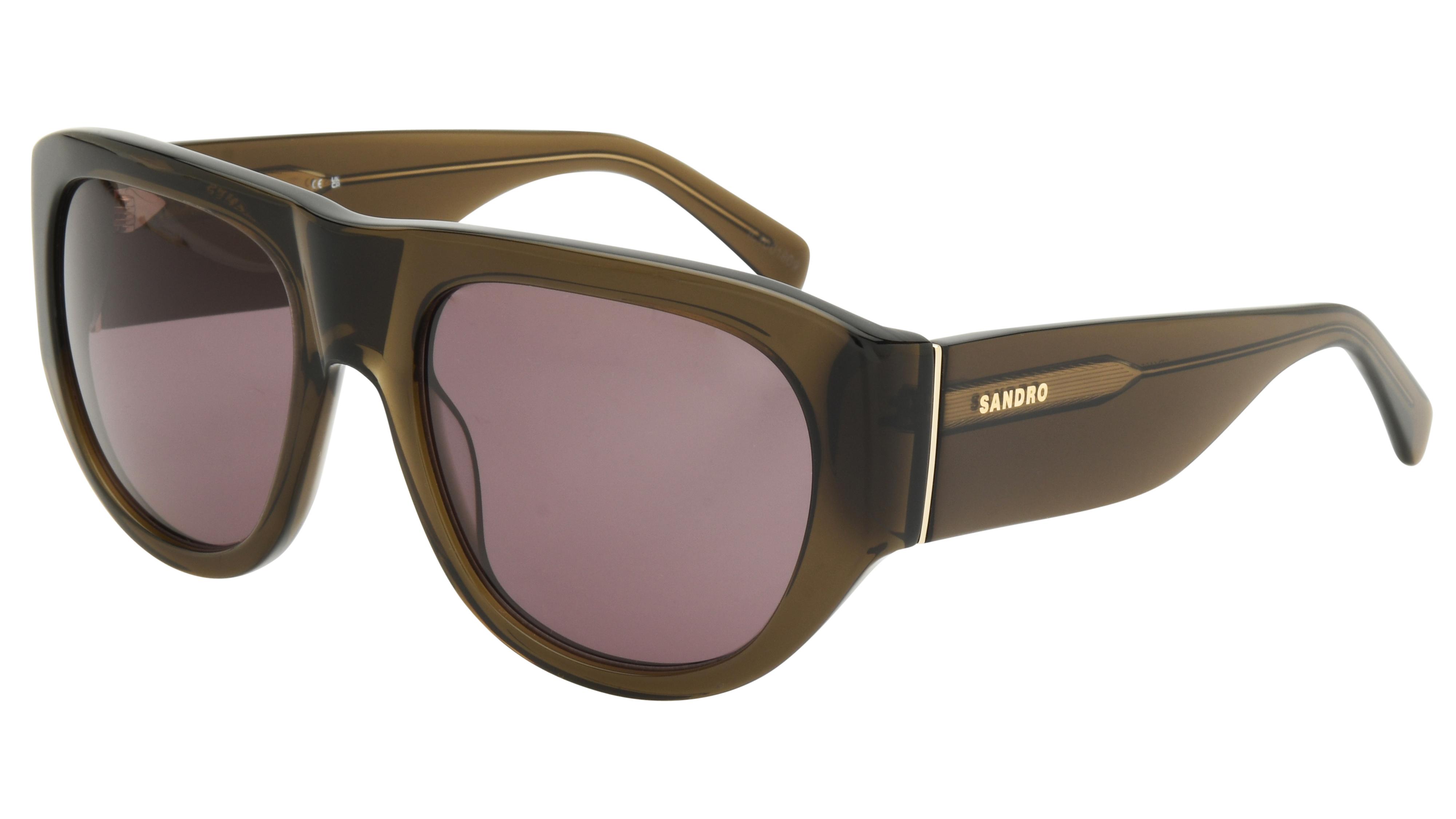 Lunettes de soleil Sandro Femme Vert Aviateur Sd6105 Trois-Quart