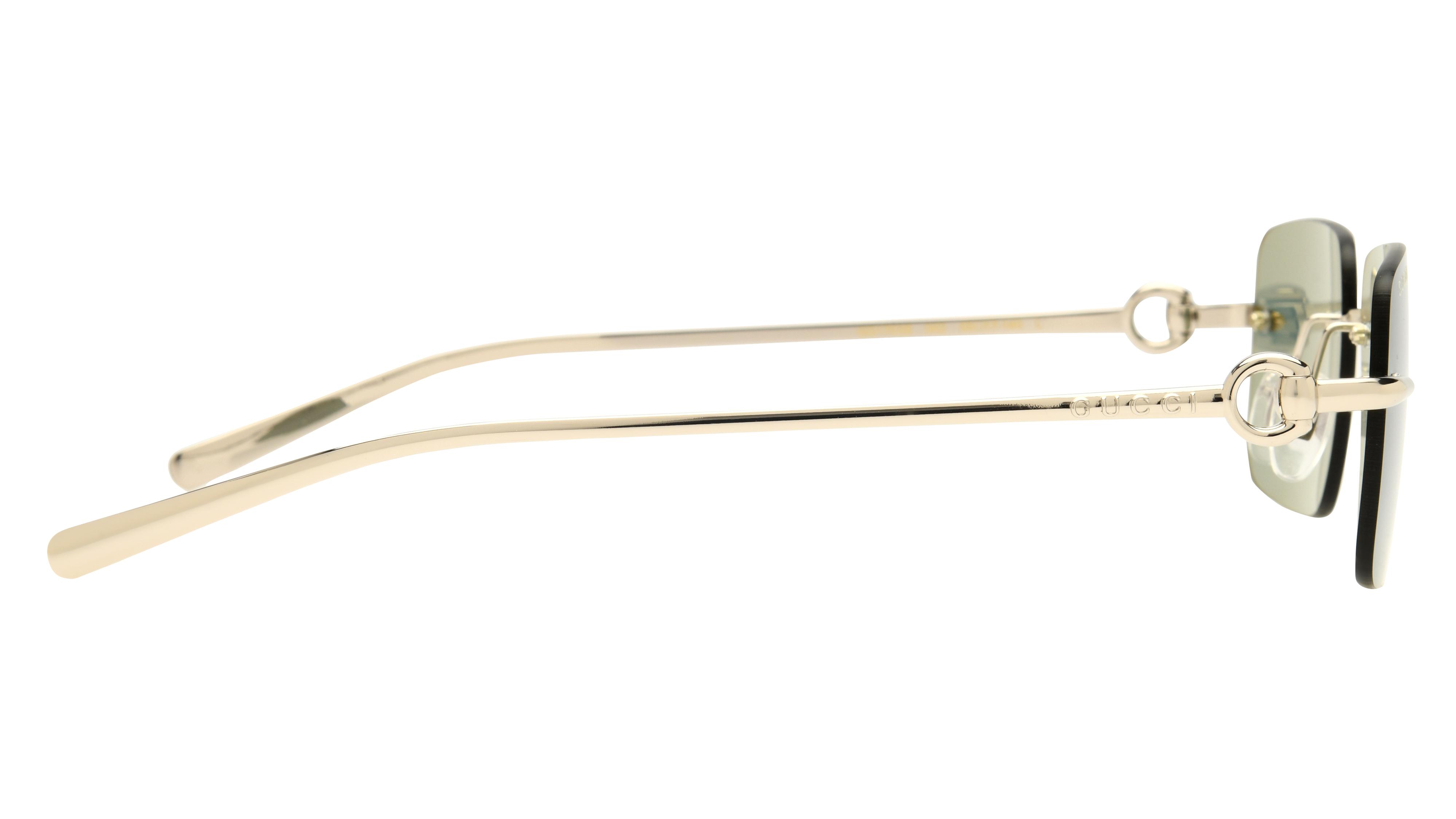 Lunettes de soleil Gucci Homme Argent Rectangle Gg1703S Droite