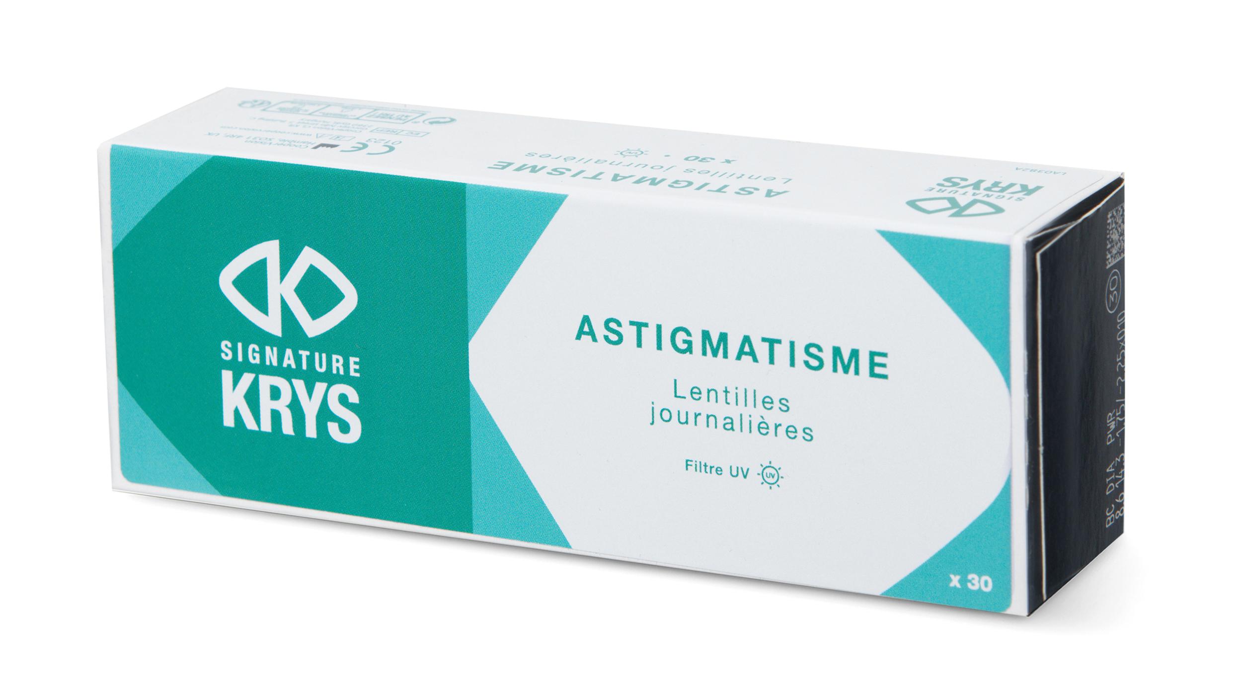 Lentilles de contact Signature Krys Journalières pour Astigmates Boîte de 30