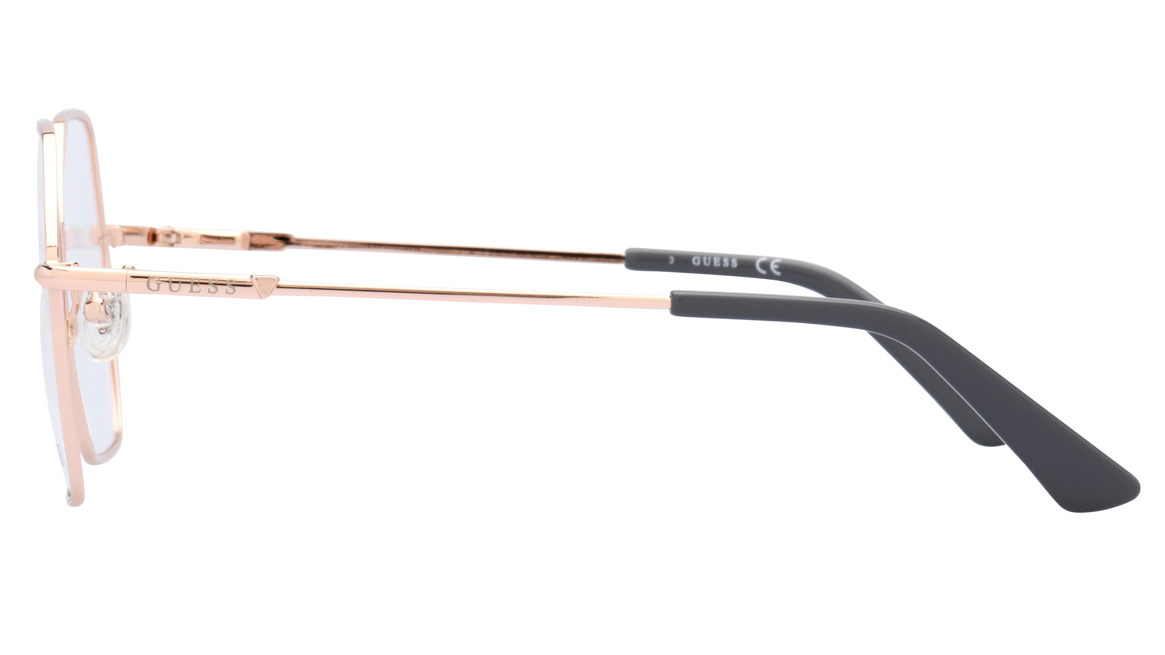 Lunettes de vue Guess Femme Or Carré Gu2934V Gauche