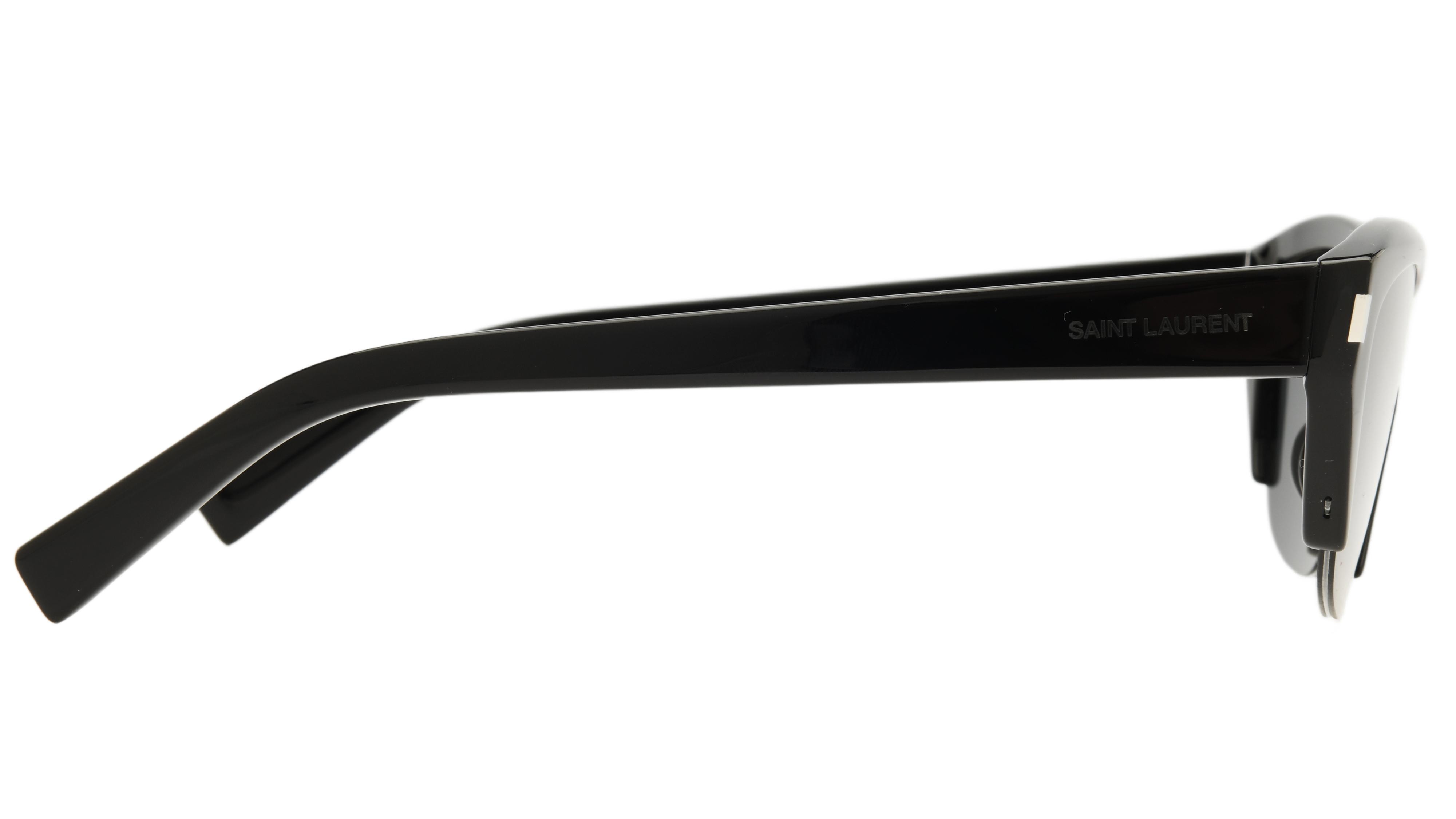 Lunettes de soleil Saint Laurent Femme Noir Rectangle Sl704 Droite