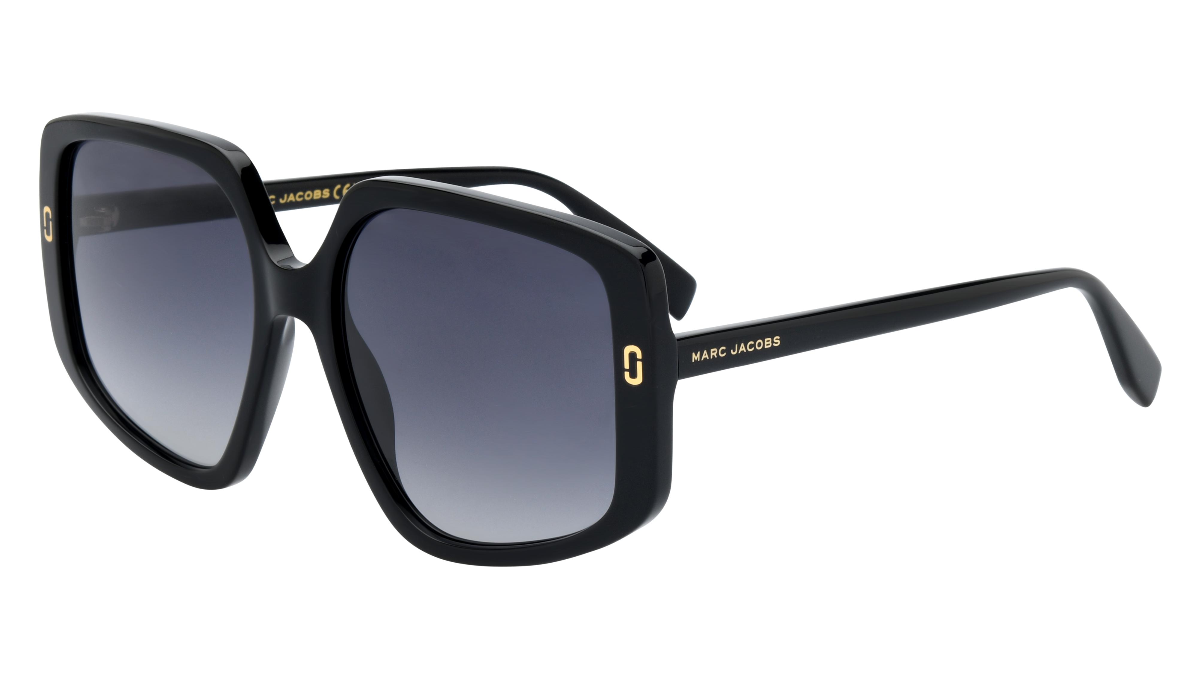 Lunettes de soleil Marc Jacobs Femme Noir Carré Mj1128/S Trois-Quart