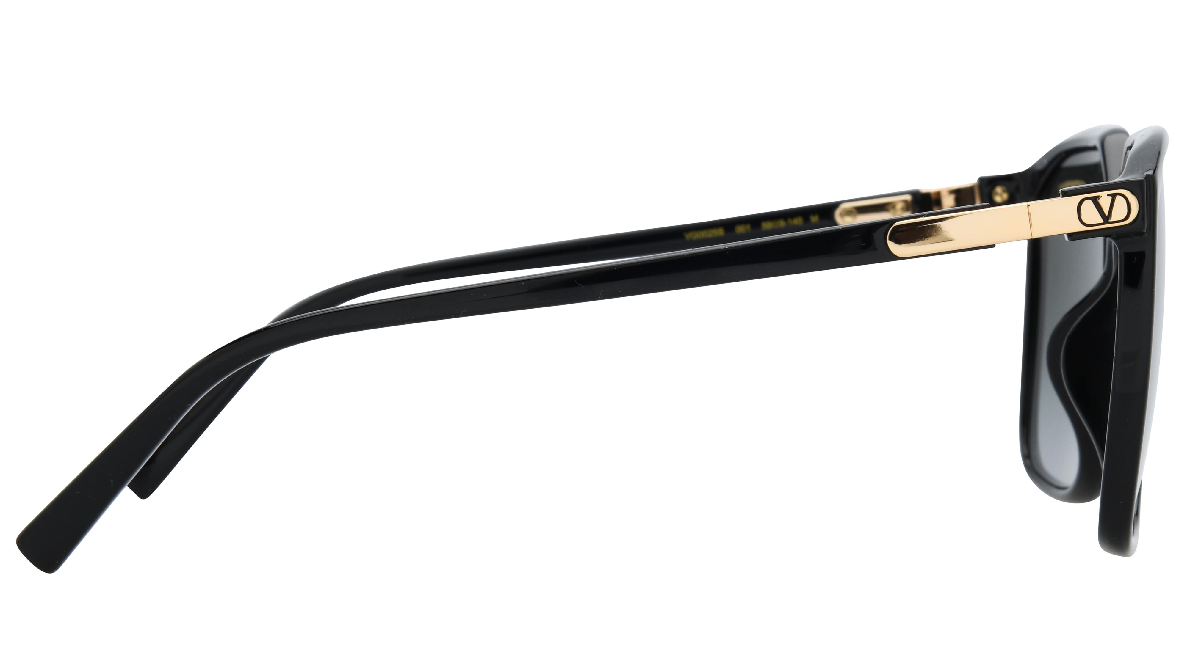 Lunettes de soleil Valentino Femme Noir Aviateur Vg0025S Droite