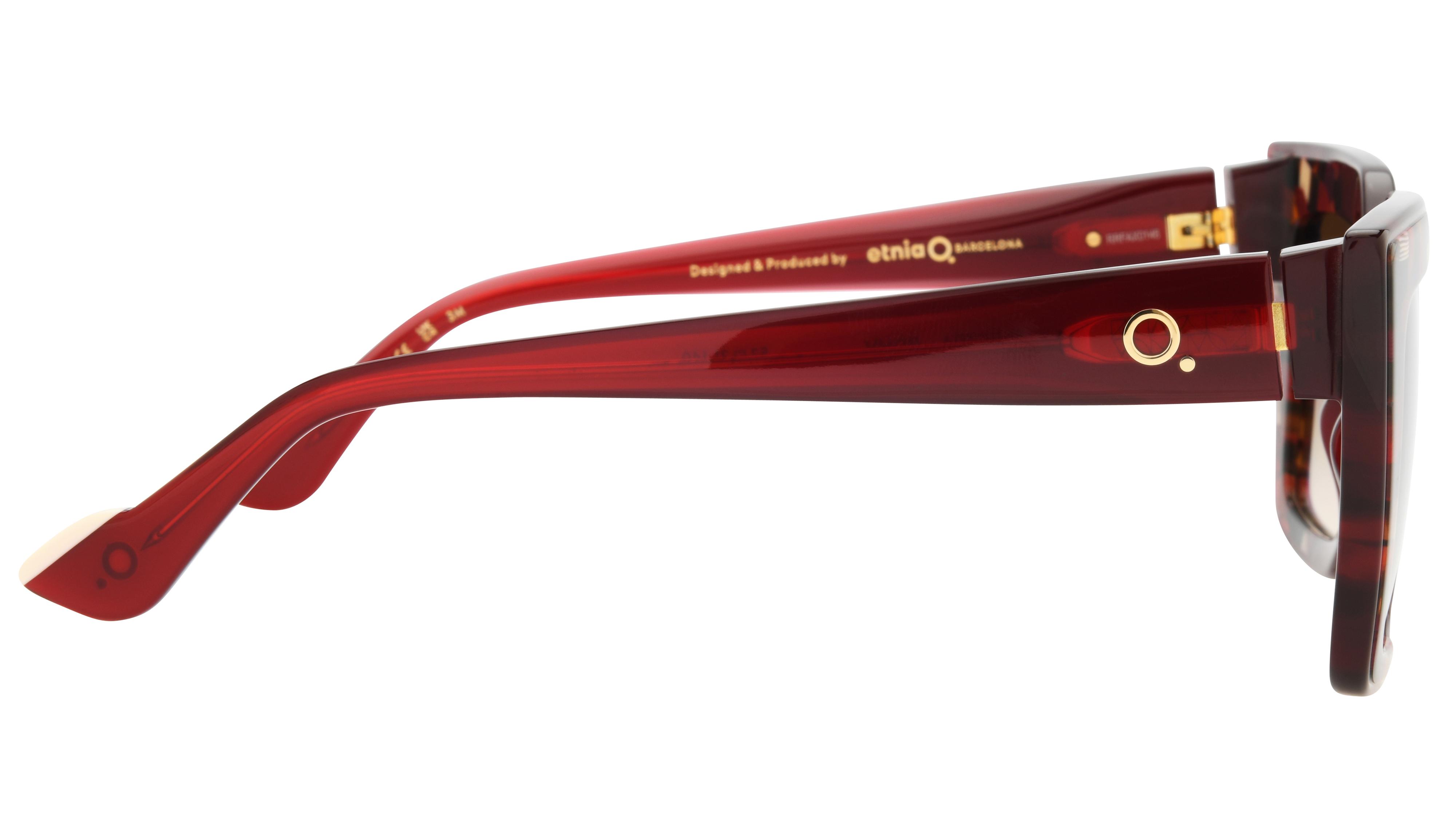 Lunettes de soleil Etnia Barcelona Femme Rouge Rectangle electra Droite