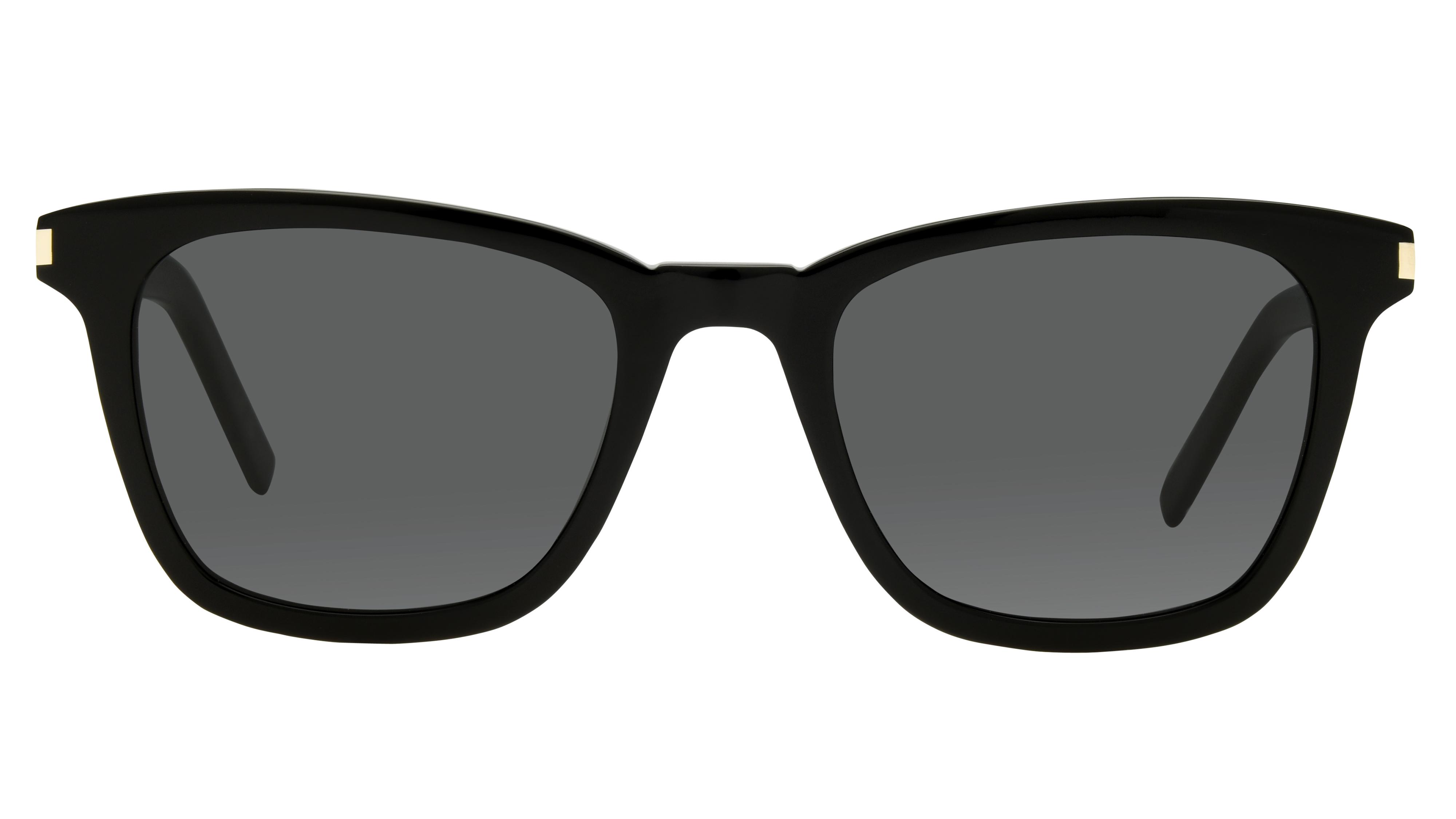 Lunettes de soleil Saint Laurent Mixte Noir Rectangle SL Face