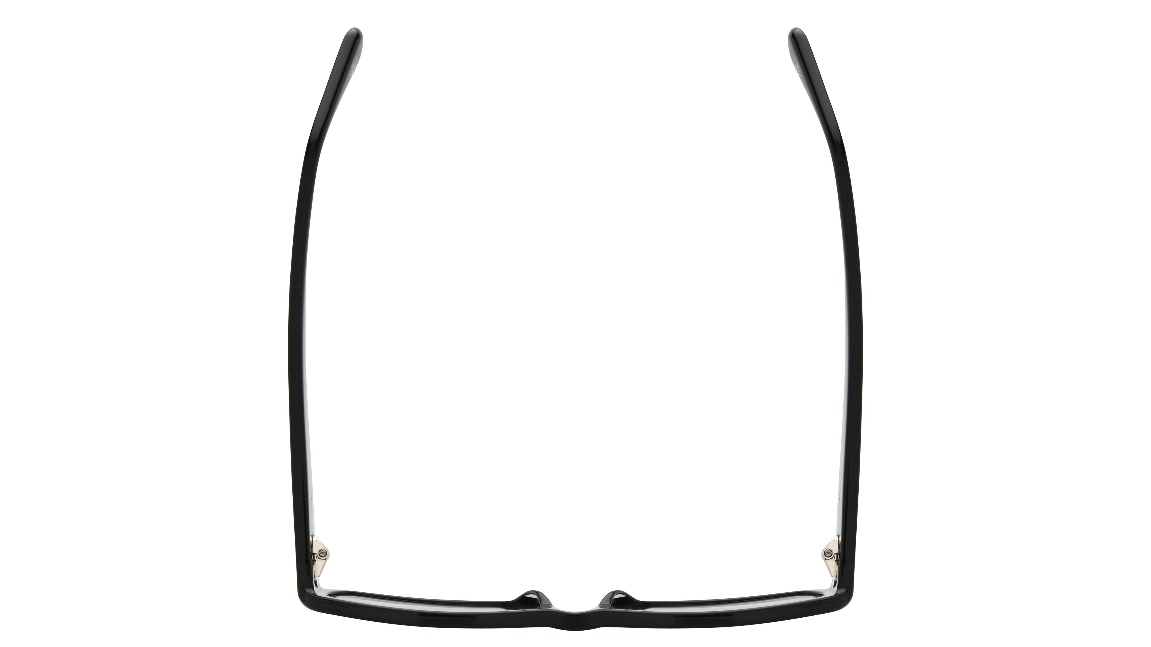 Lunettes de soleil Signature Krys Mixte Noir Rectangle will Dessus