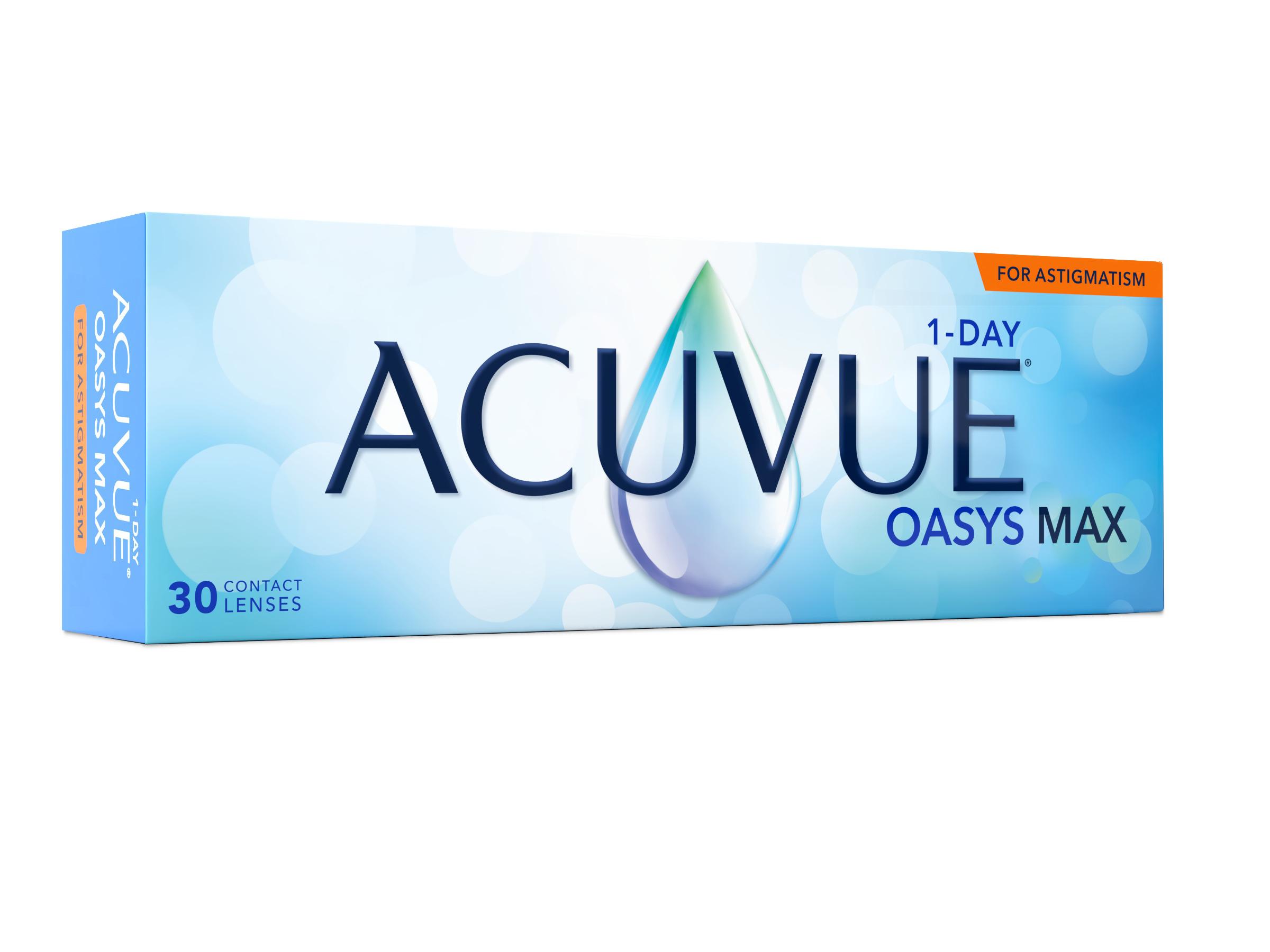 Lentilles de contact 1 Day Acuvue Oasys Max For Astigmatism Boîte de 30
