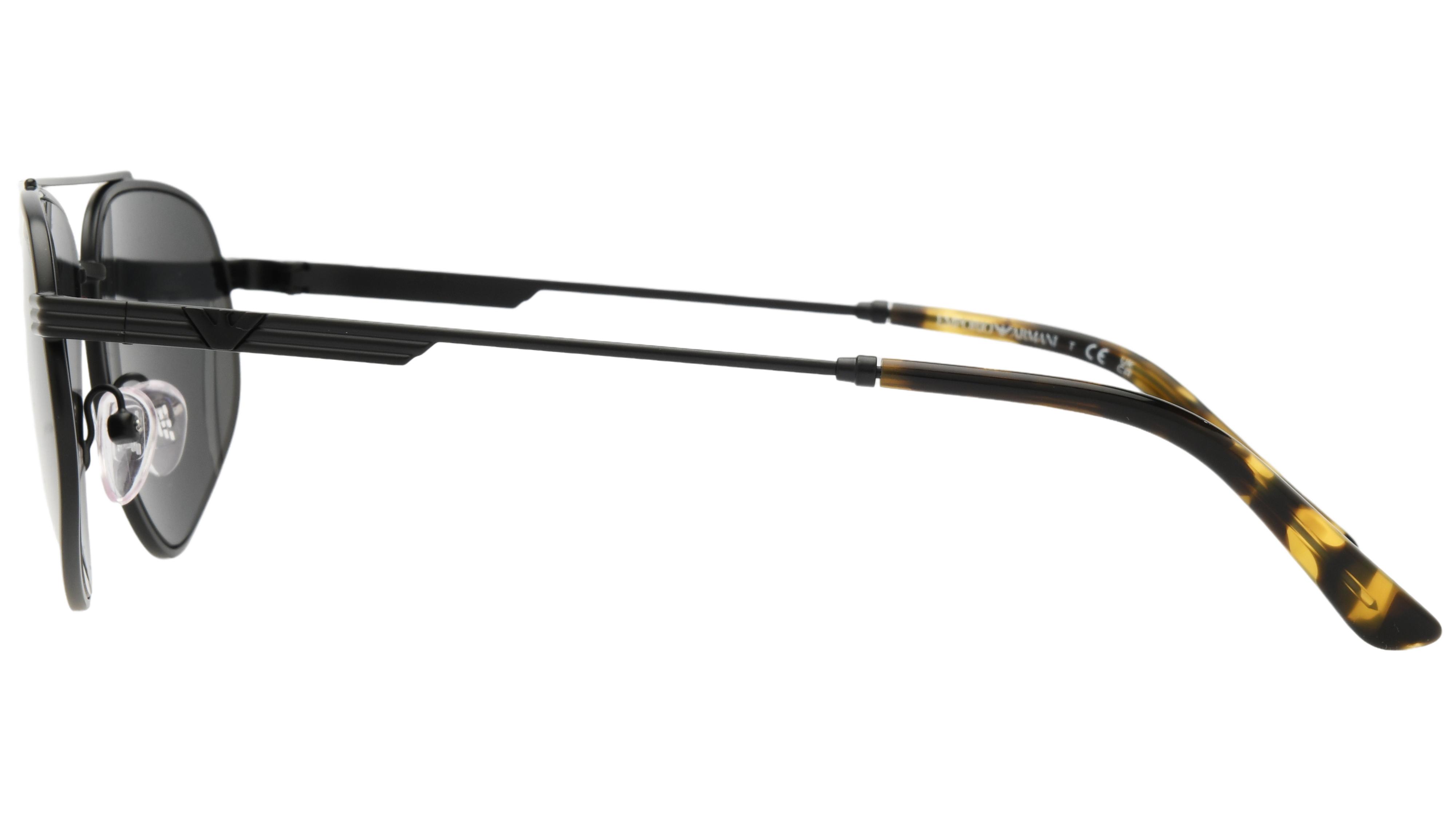 Lunettes de soleil Emporio Armani Homme Noir Aviateur EA2156 Gauche