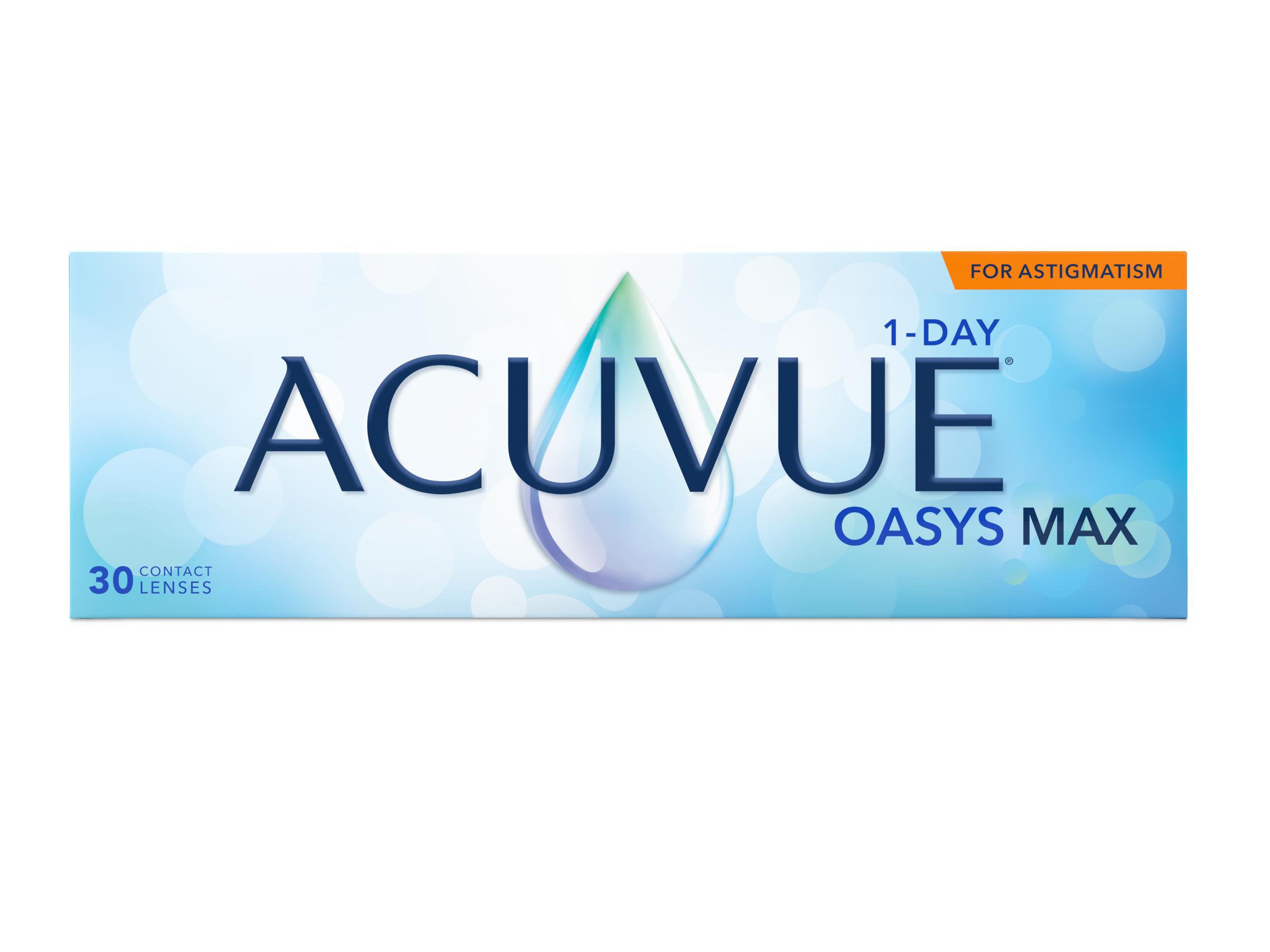 Lentilles de contact 1 Day Acuvue Oasys Max For Astigmatism Boîte de 30