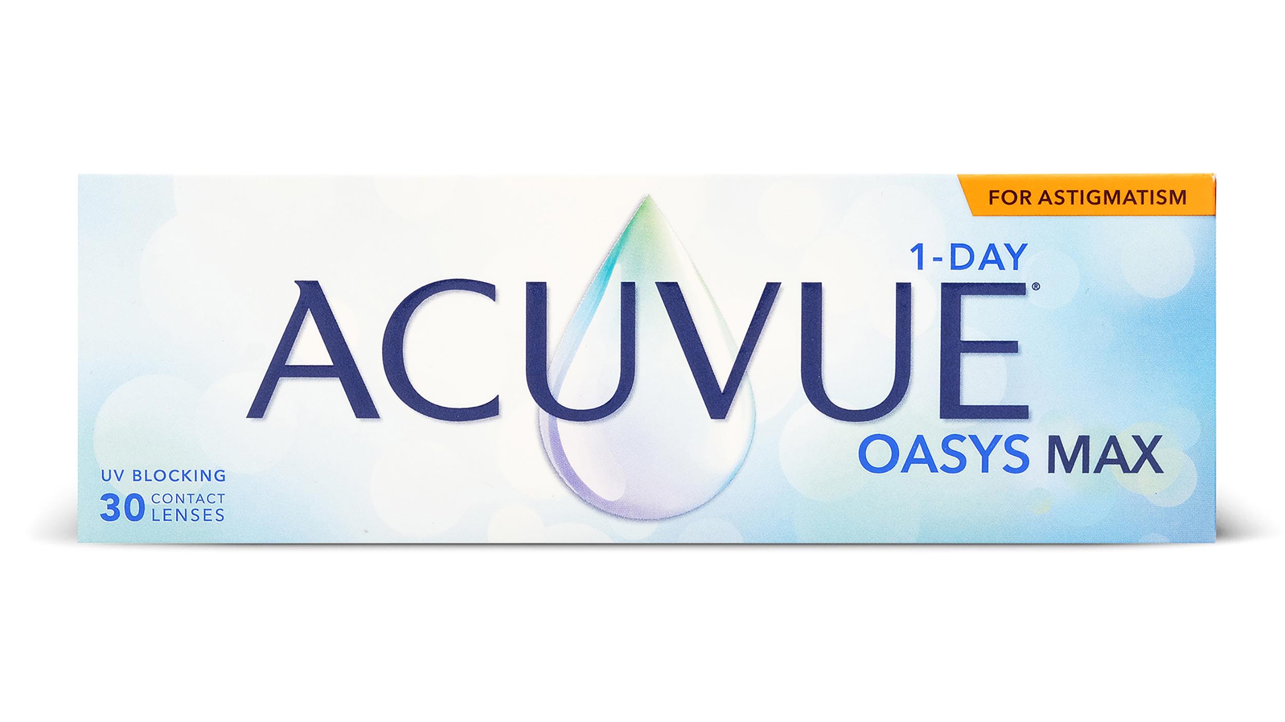 Lentilles de contact 1 Day Acuvue Oasys Max For Astigmatism Boîte de 30