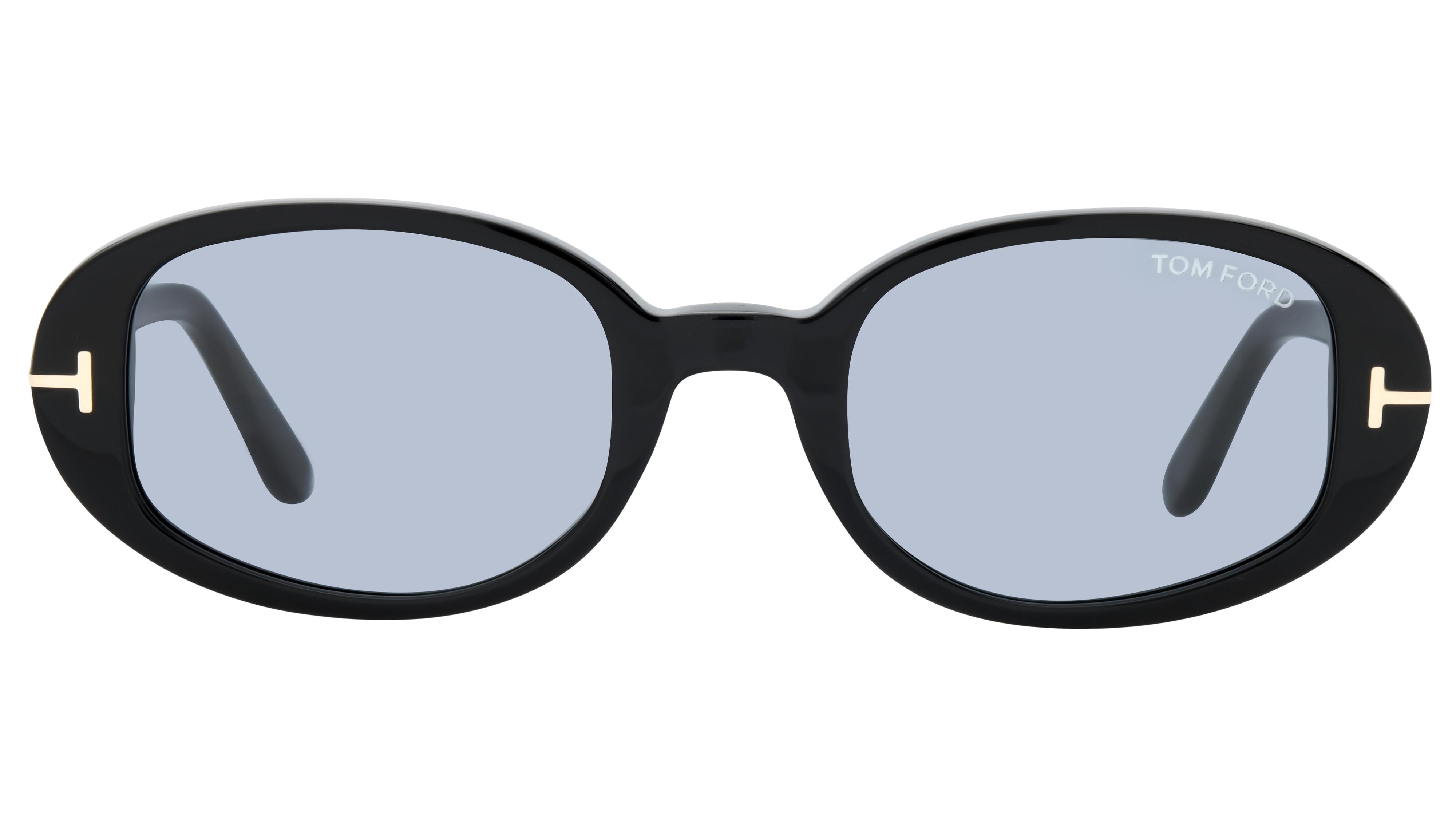 Lunettes de soleil Tom Ford Femme Noir Ovale FT1364 Face