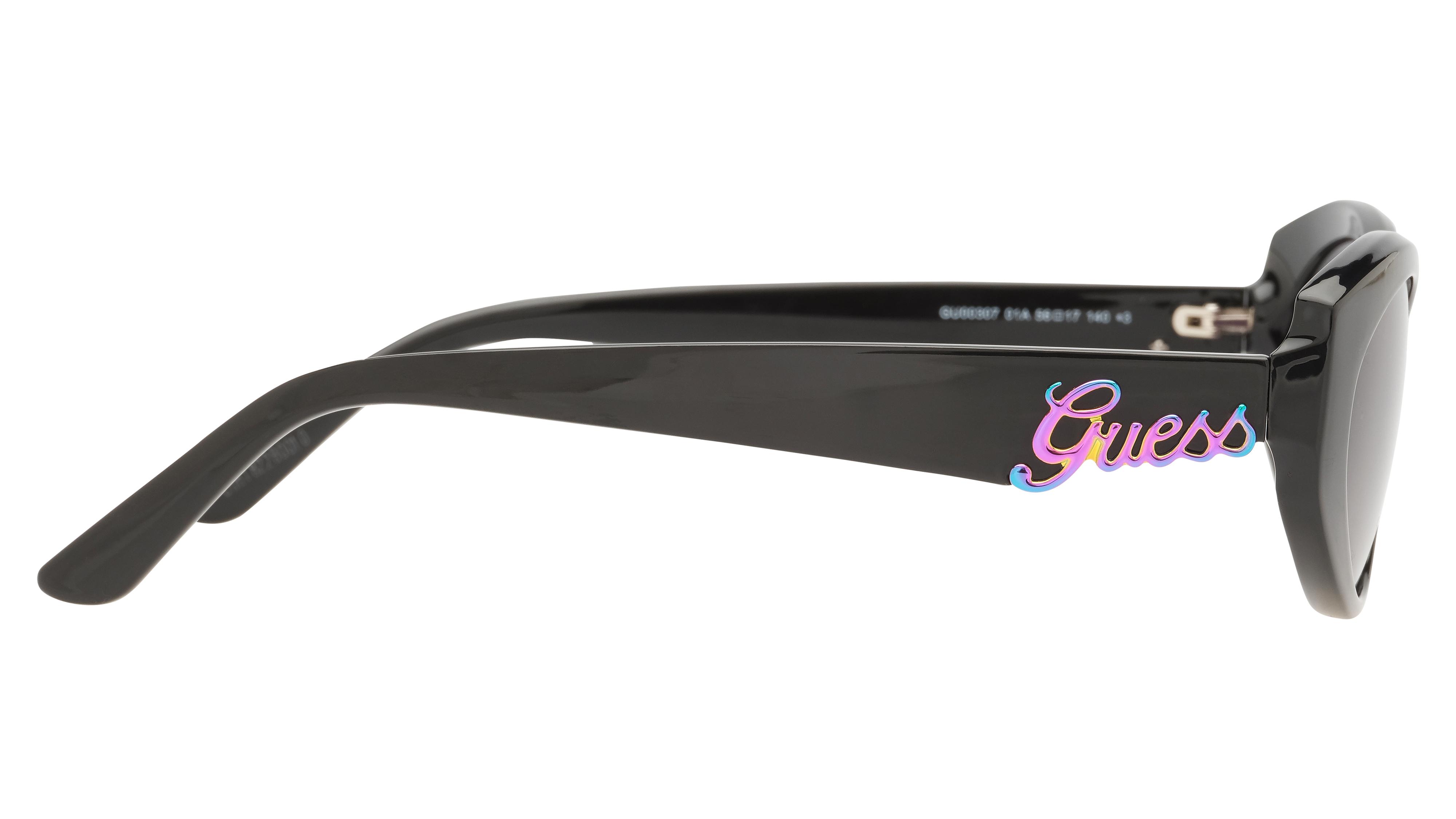 Lunettes de soleil Guess Femme Noir Ovale gu00307 Droite