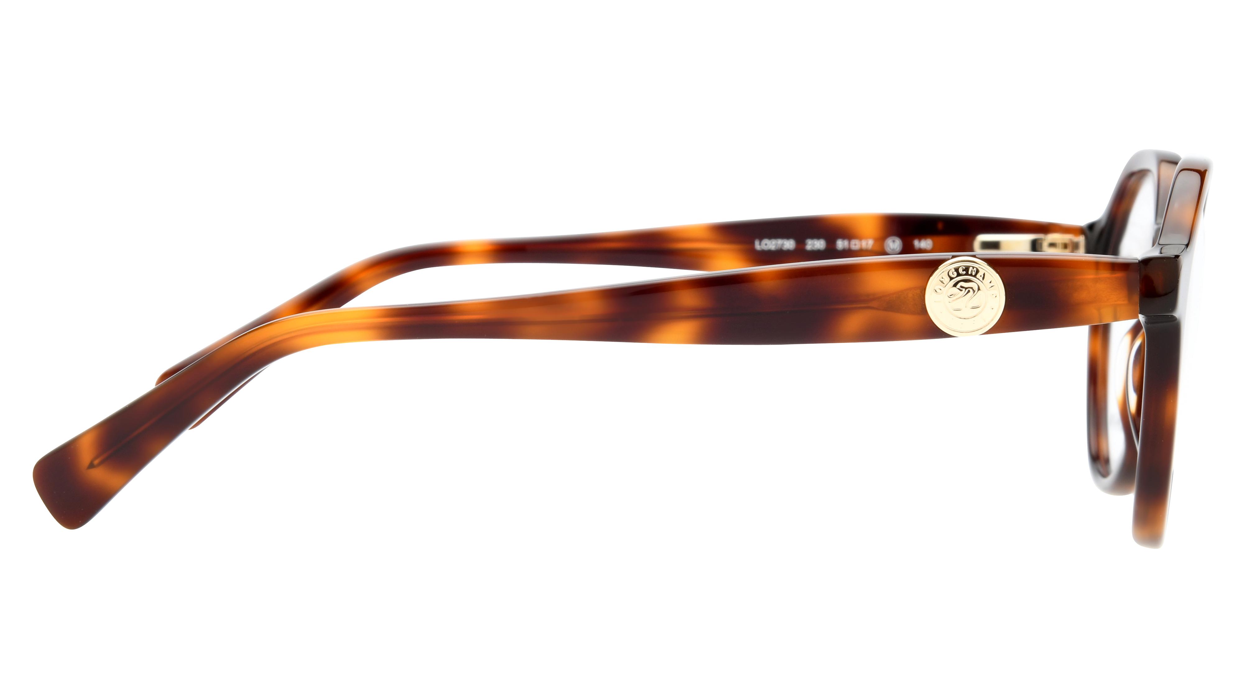 Lunettes de vue Longchamp Femme Écaille Ronde Lo2730 Droite