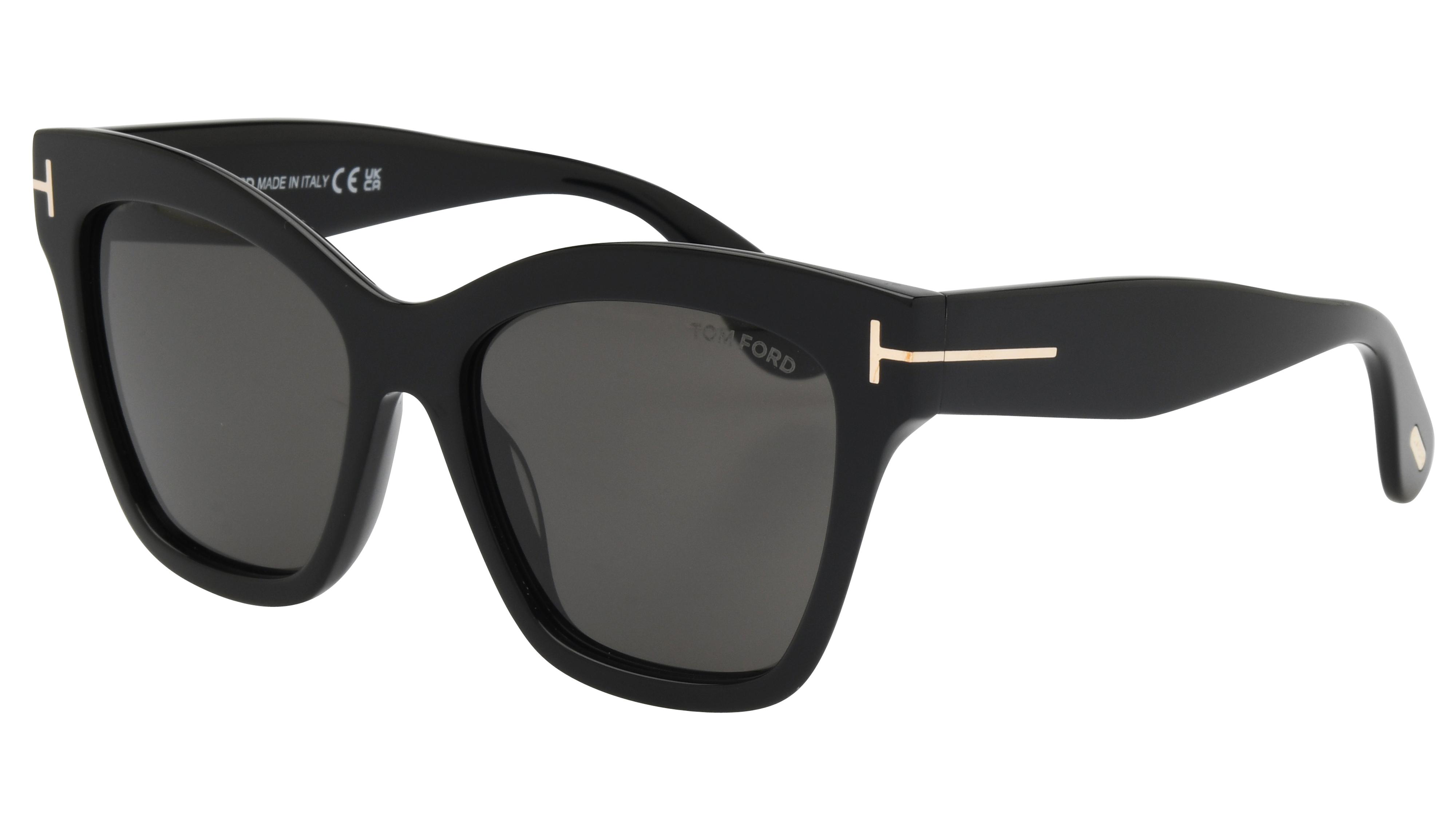 Lunettes de soleil Tom Ford Femme Noir Papillon Ft1217 Trois-Quart