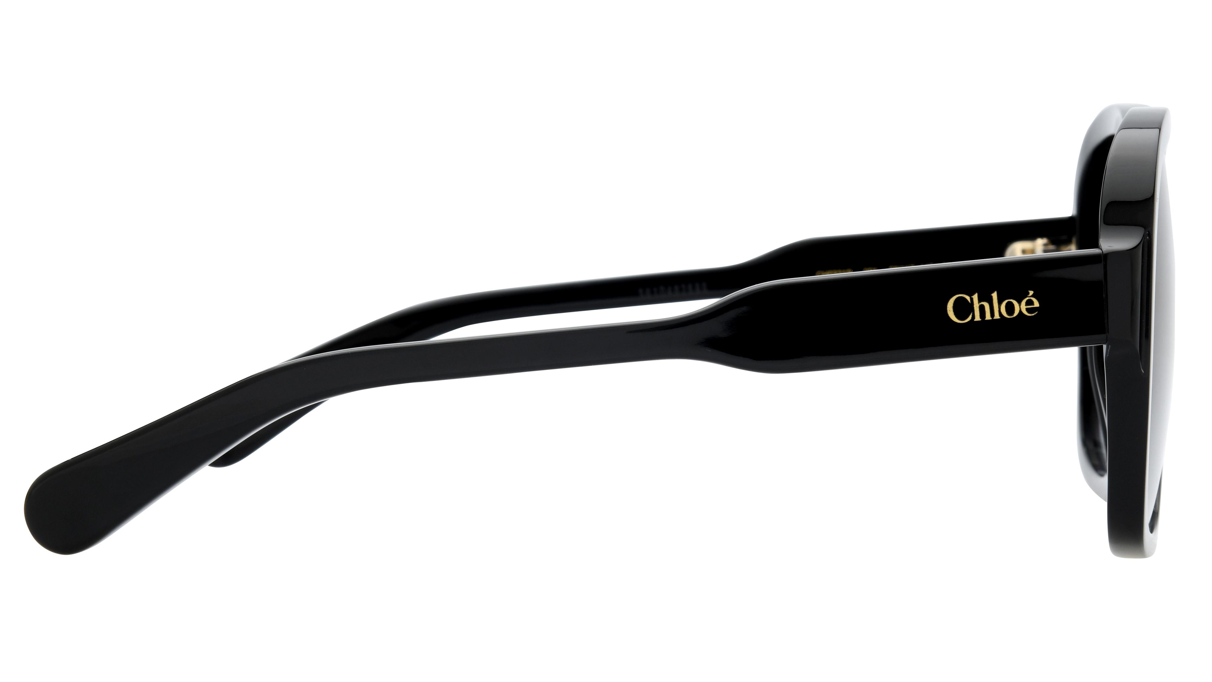 Lunettes de soleil Chloé Femme Noir Aviateur CH0331S Droite