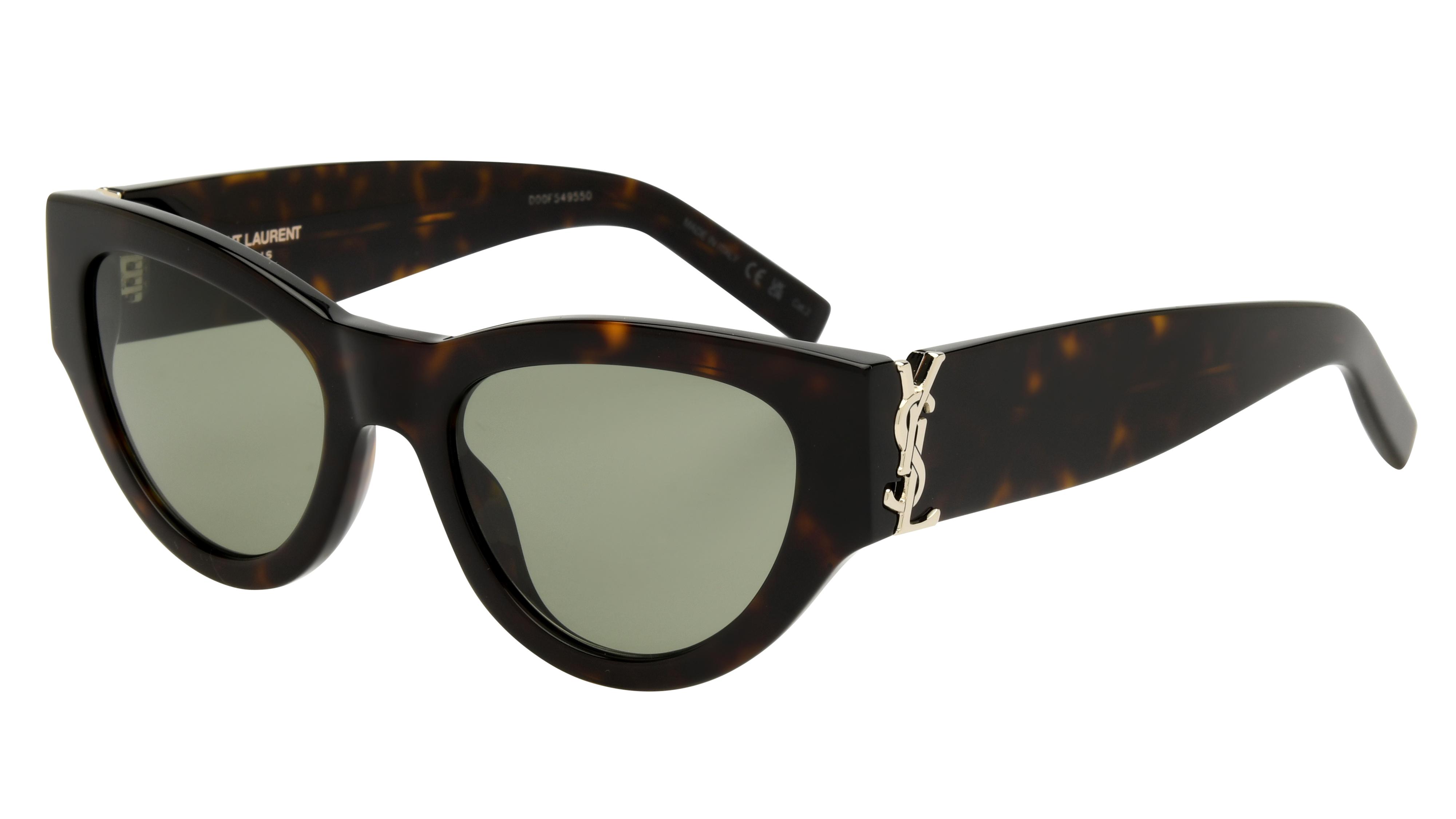 Lunettes de soleil Saint Laurent Femme Écaille Papillon Slm94 Trois-Quart