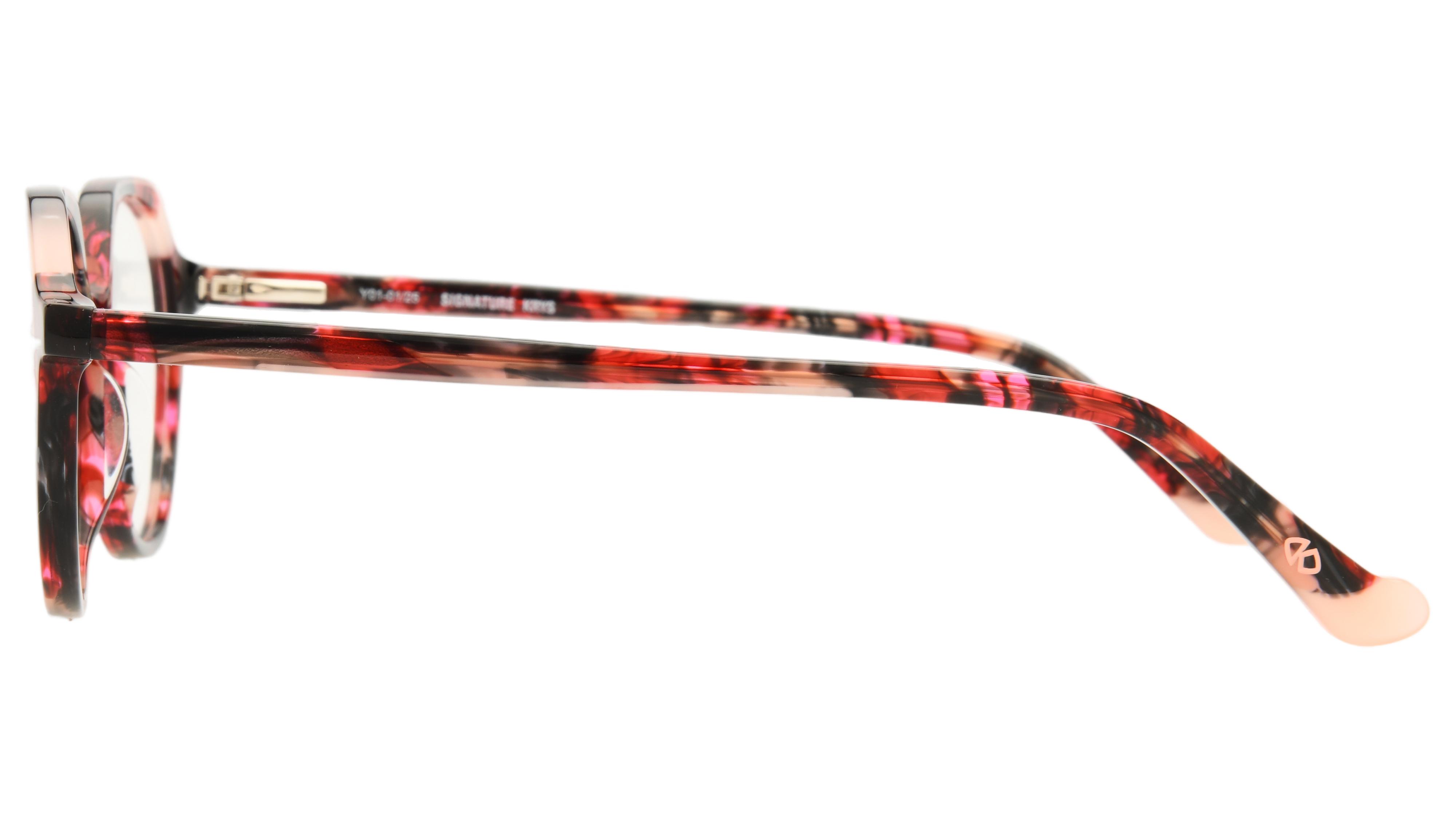 Lunettes de vue Signature Krys Femme Rose Pantos Kis2503 Gauche