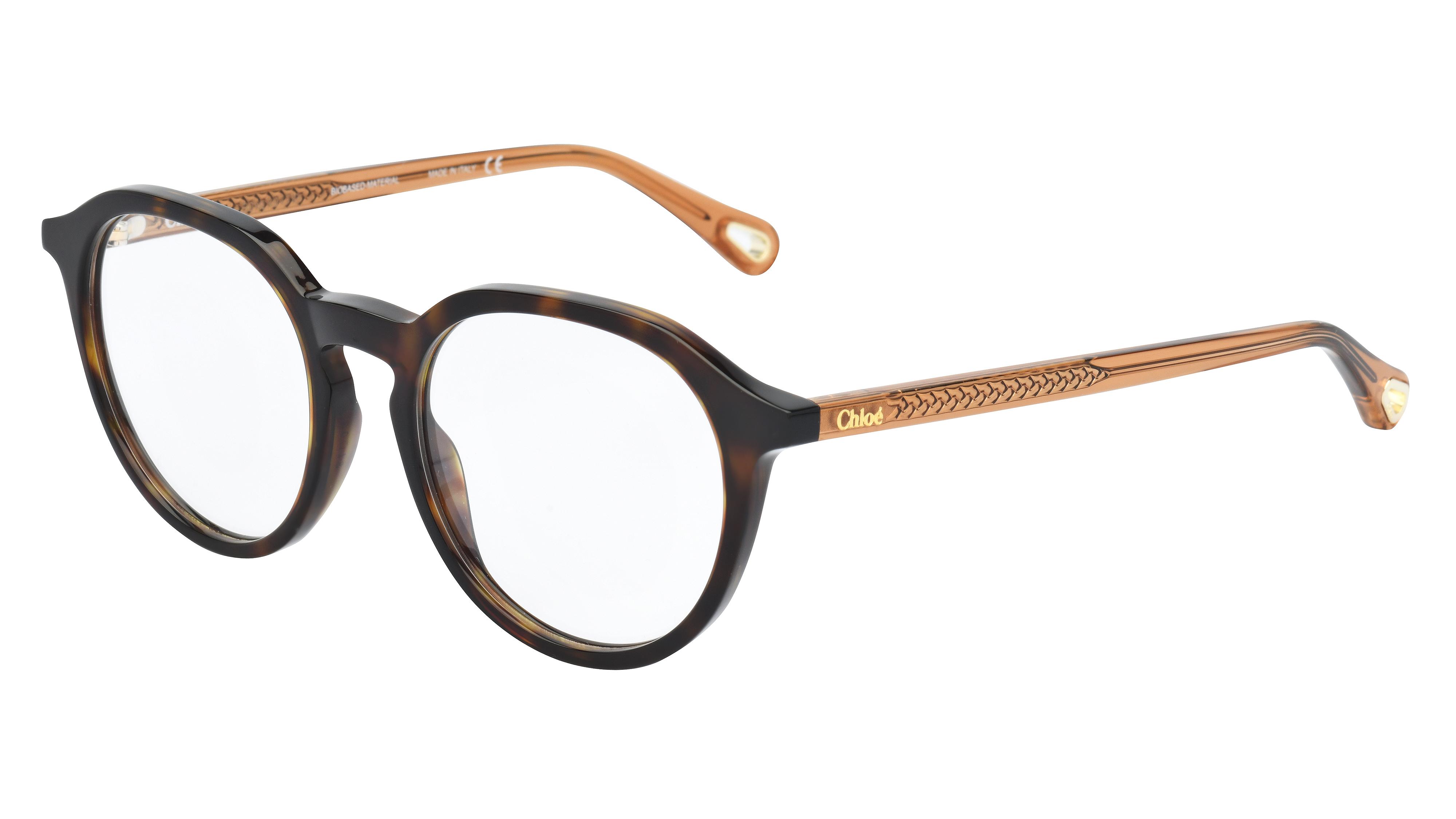 Lunettes de vue Chloé Femme Écaille Pantos Ch0012O Trois-Quart