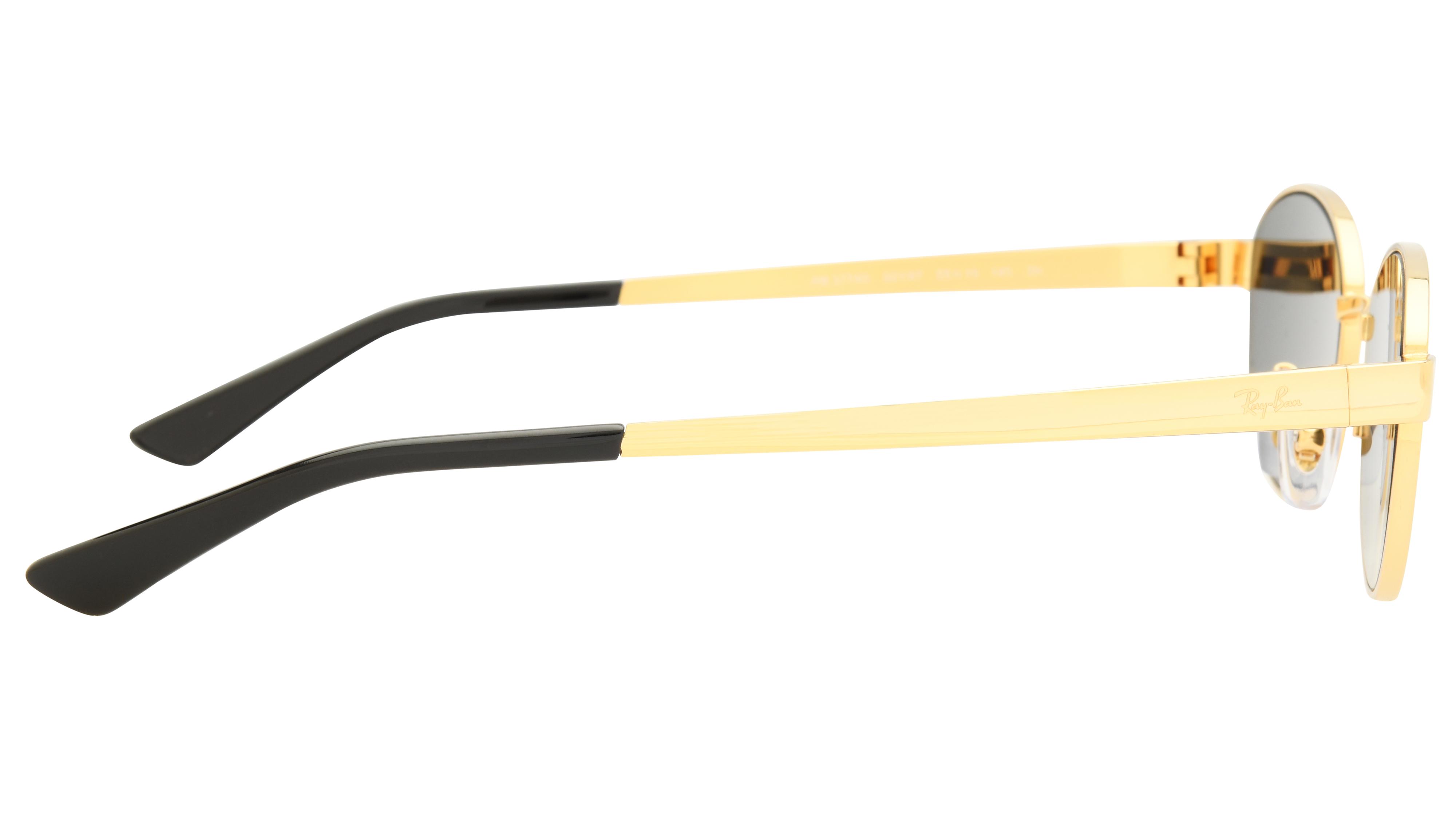 Lunettes de soleil Ray-Ban Mixte Or Ovale RB3774D Droite