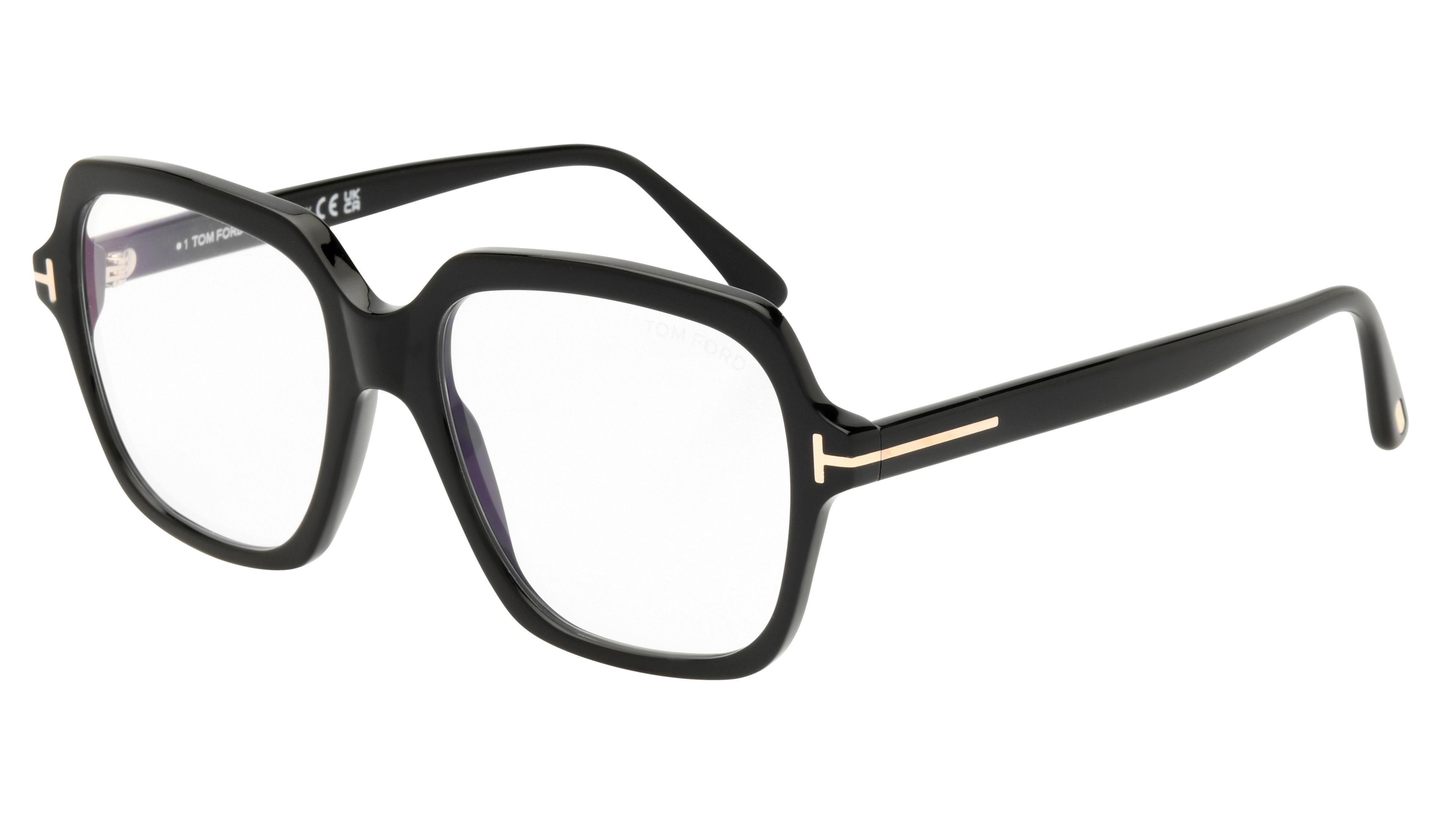 Lunettes de vue Tom Ford Tf5908 B 001 Noir Brillant Carre Krys