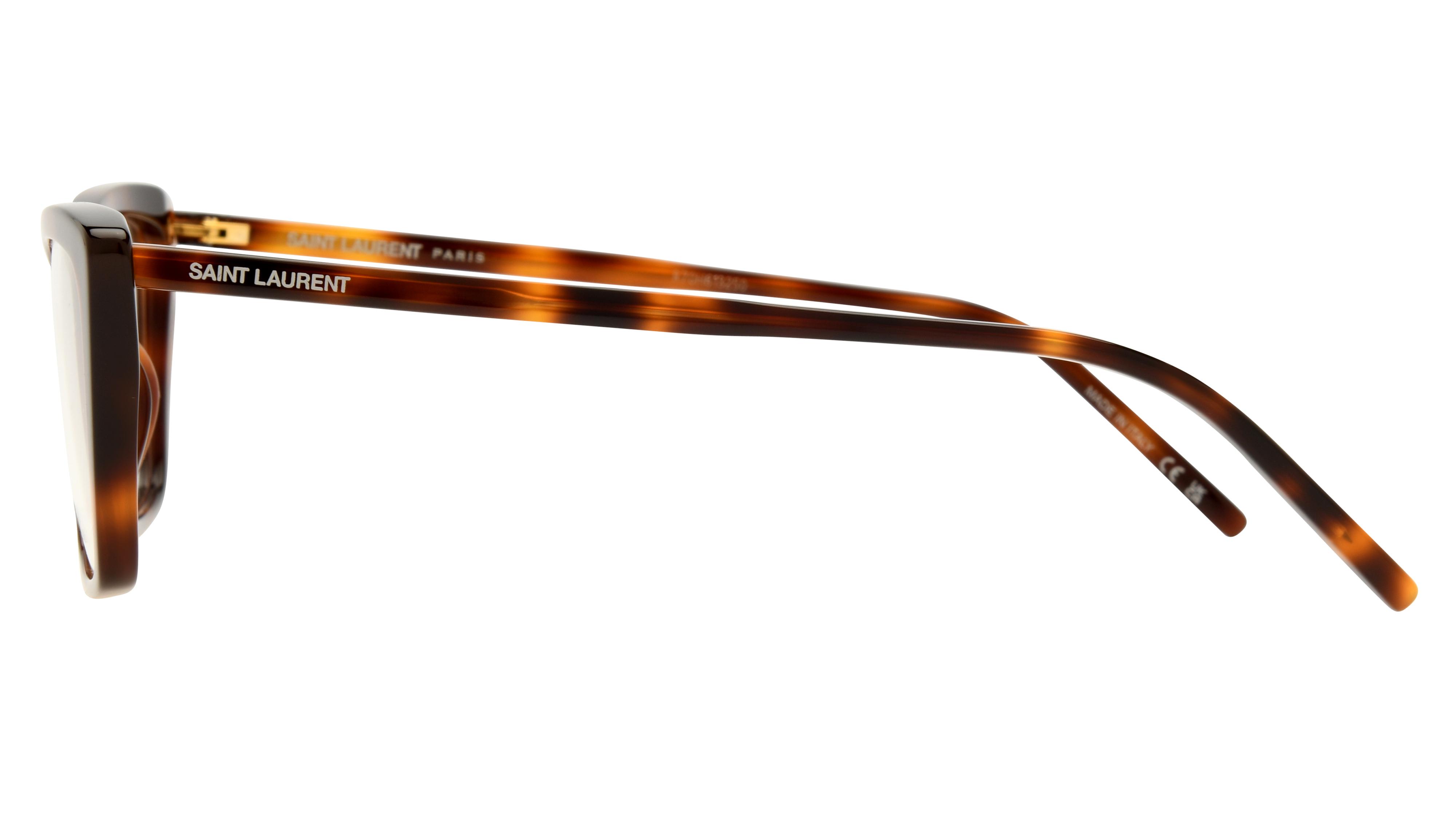 Lunettes de vue Saint Laurent Femme Écaille Rectangle Sl Gauche