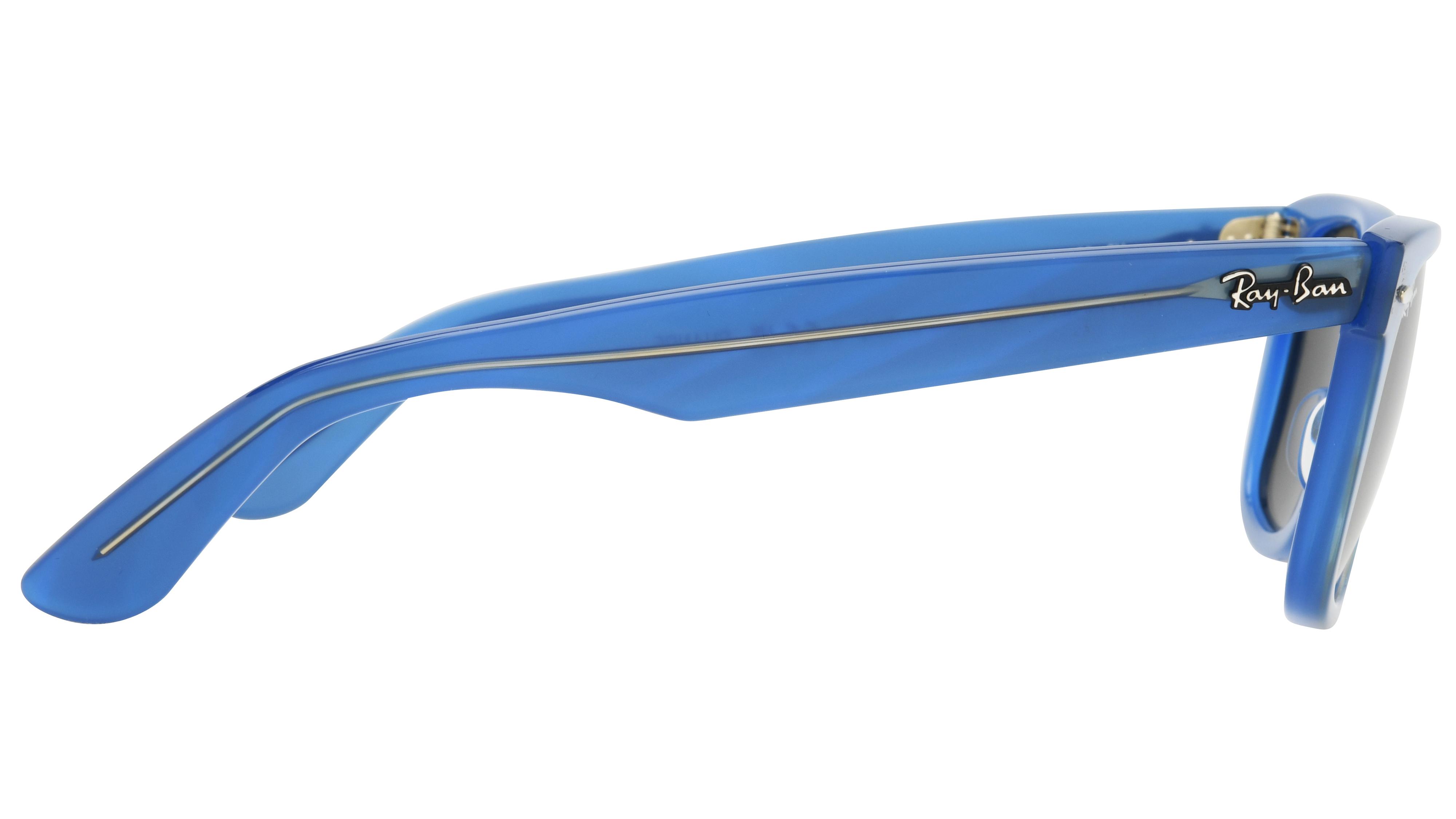 Lunettes de soleil Ray-Ban Mixte Bleu Wayfarer RB2140 Droite