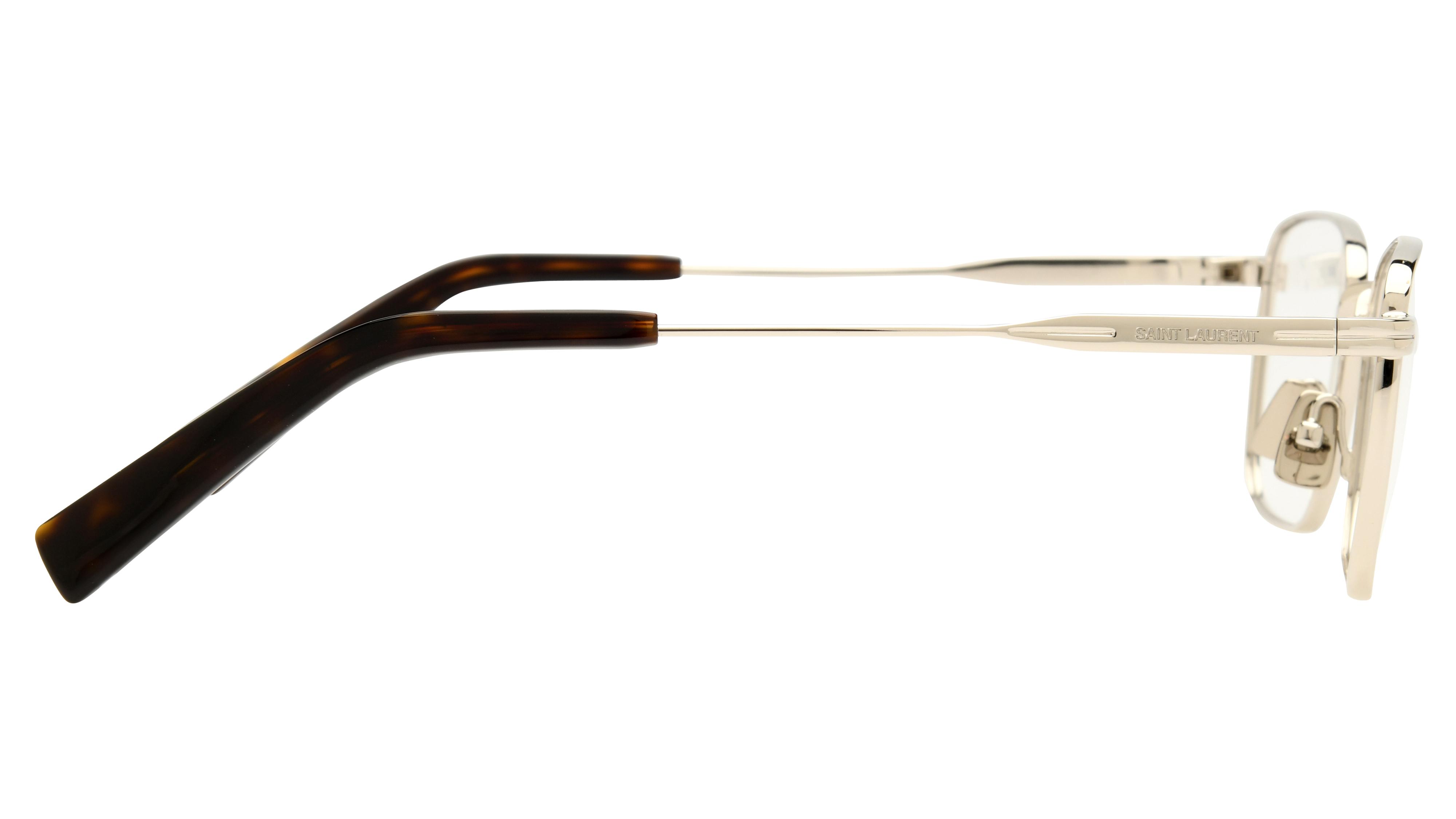 Lunettes de vue Saint Laurent Homme Argent Rectangle SL Droite
